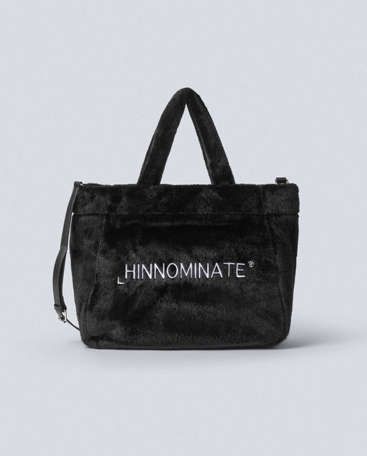 HINNOMINATE Shopper Grande In Ecopelliccia Con Ricamo • Nero