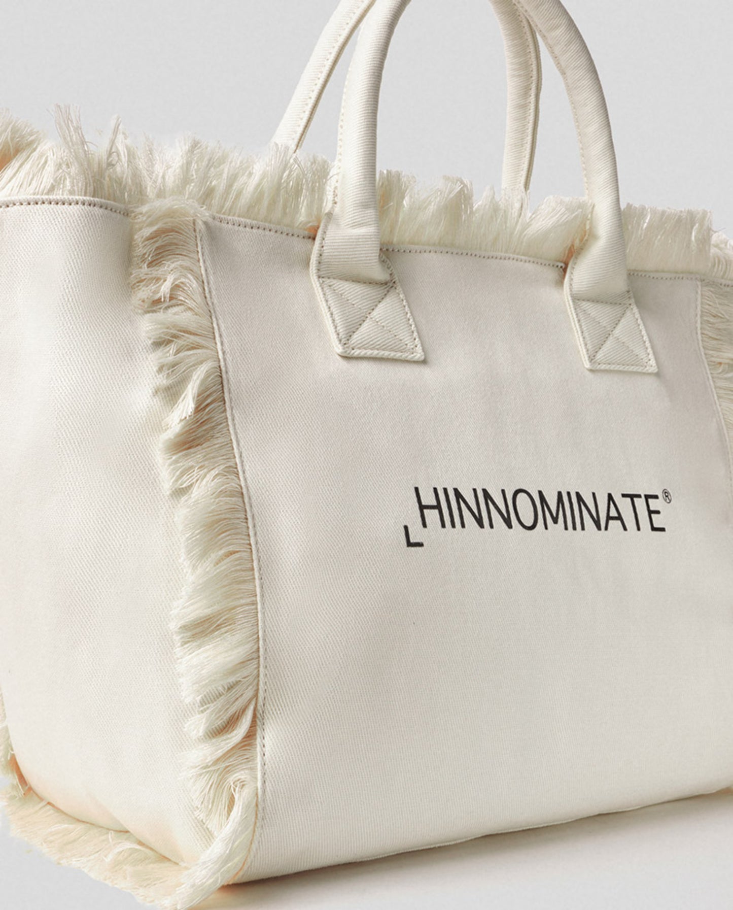 HINNOMINATE - Borsa in canvas grande con logo