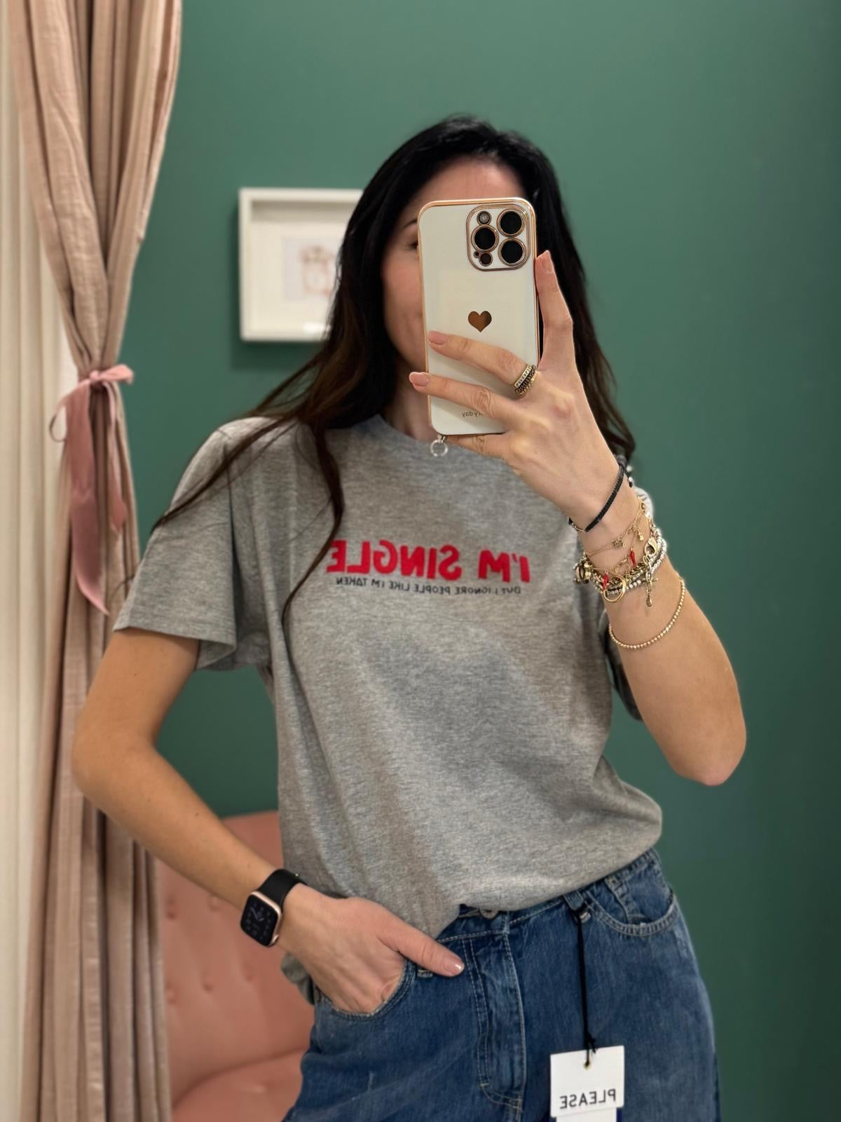PLEASE - T-shirt con scritta