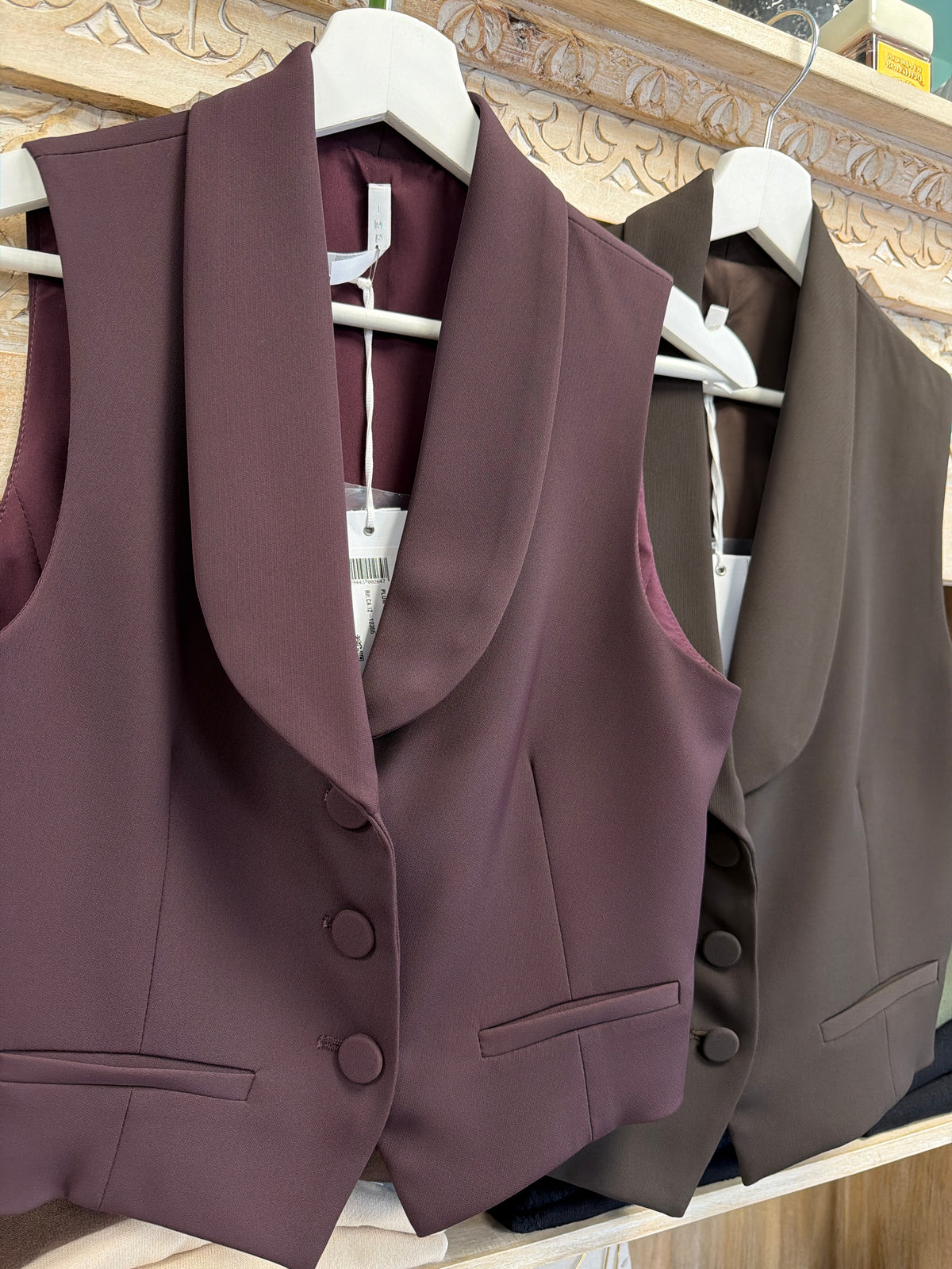 Imperial - gilet con bottoni rivestiti
