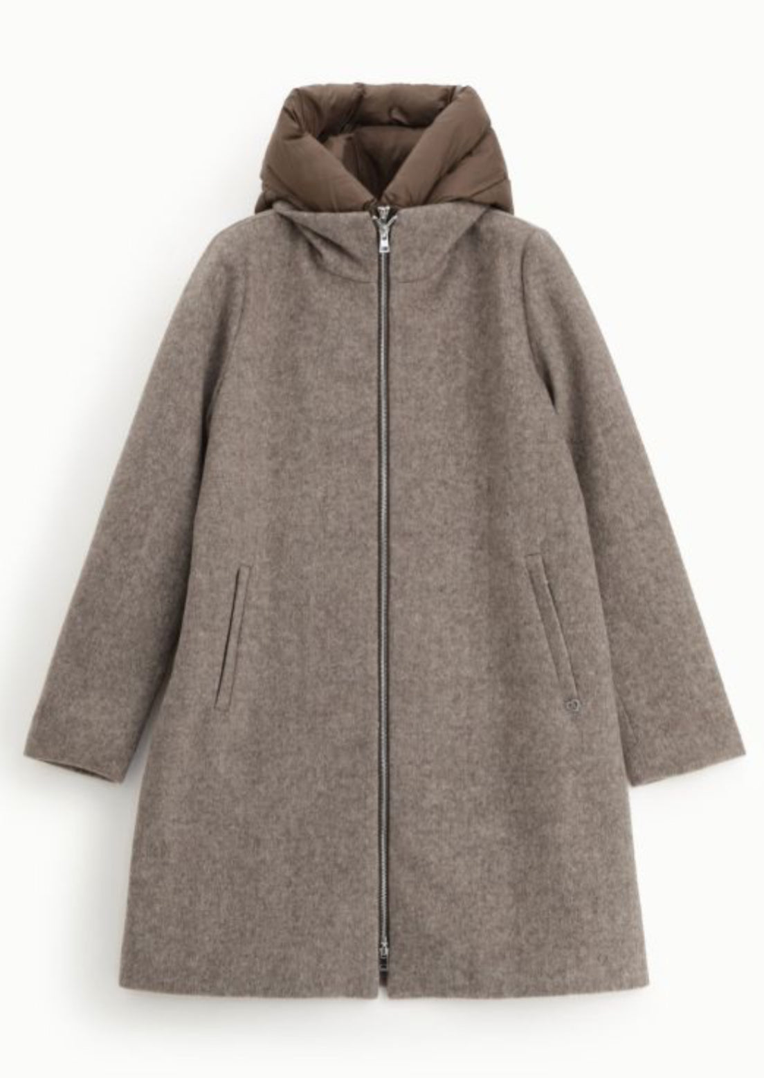 PLEASE - cappotto imbottito con cappuccio trapuntato