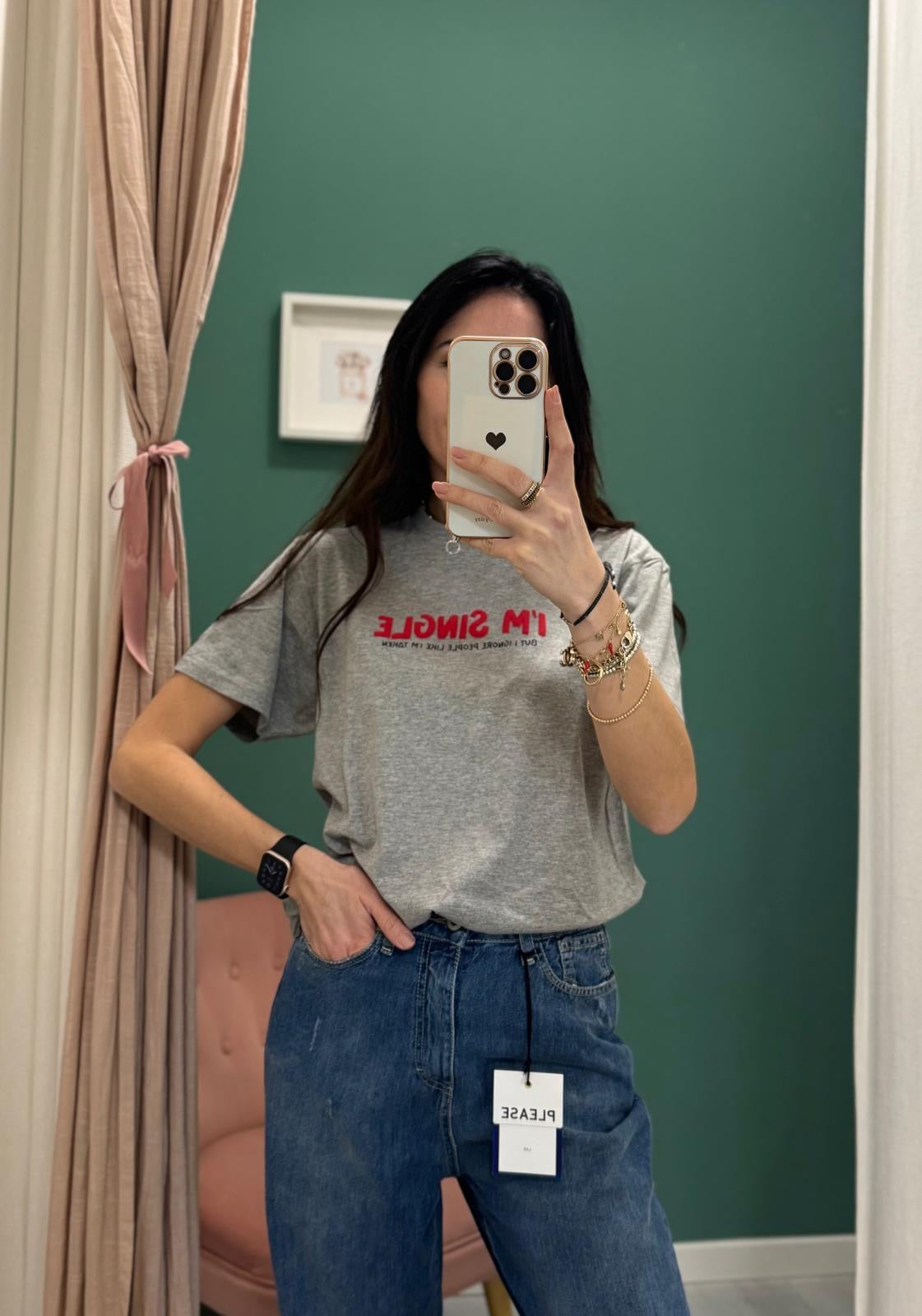 PLEASE - T-shirt con scritta