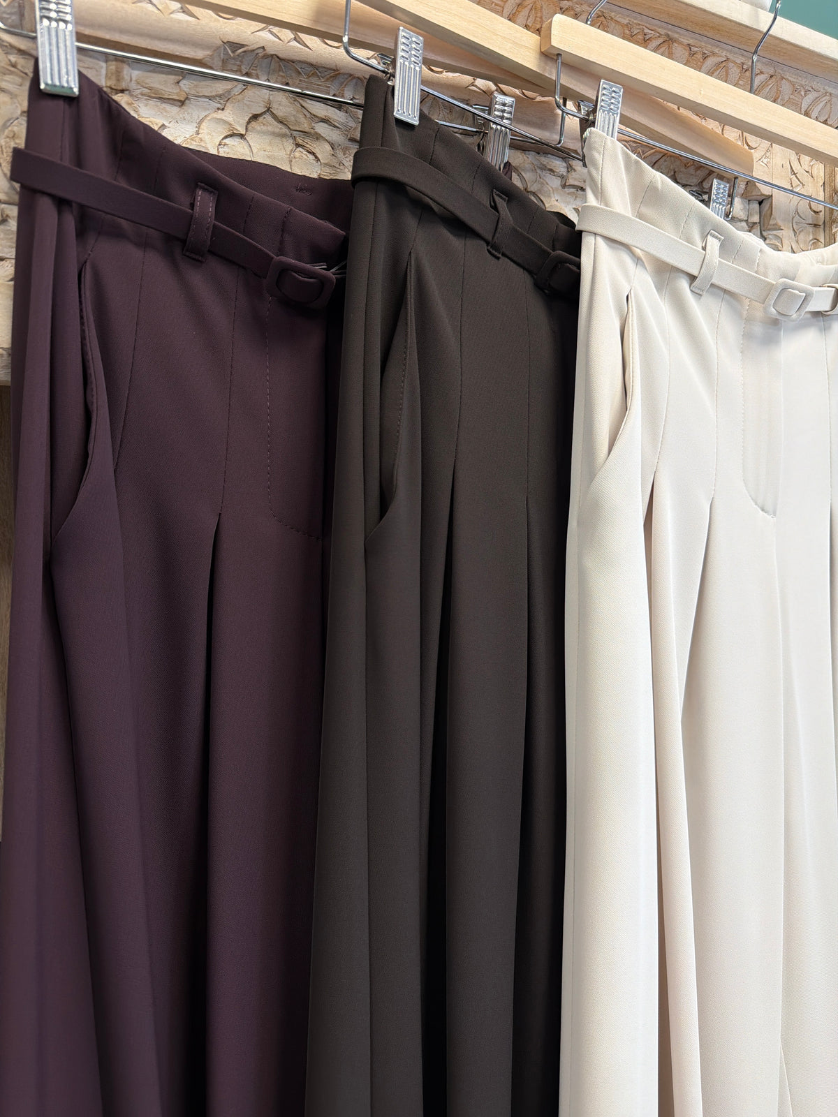 Imperial - pantalone a palazzo con cintura