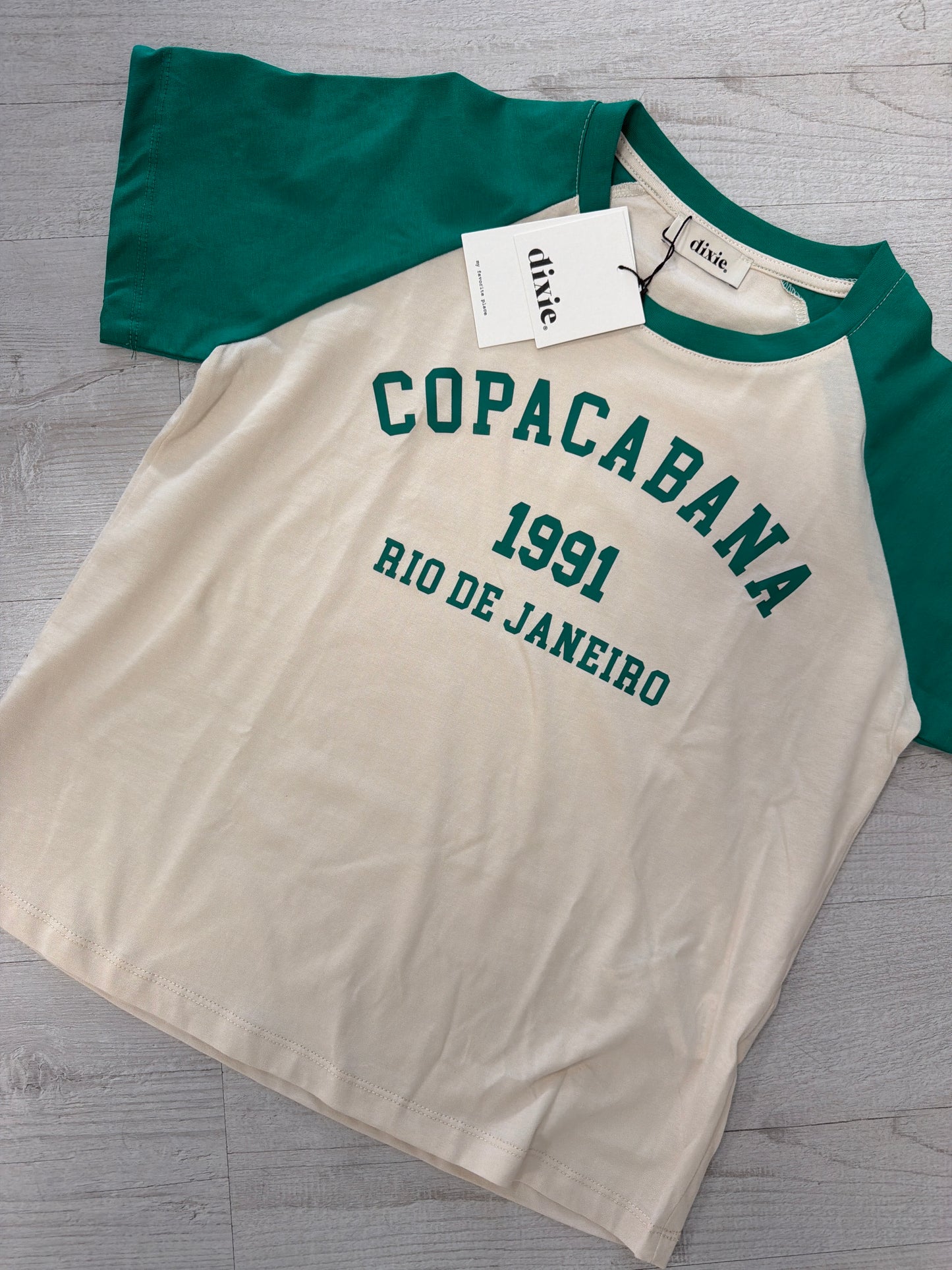 Dixie - t shirt a scatoletta bicolore