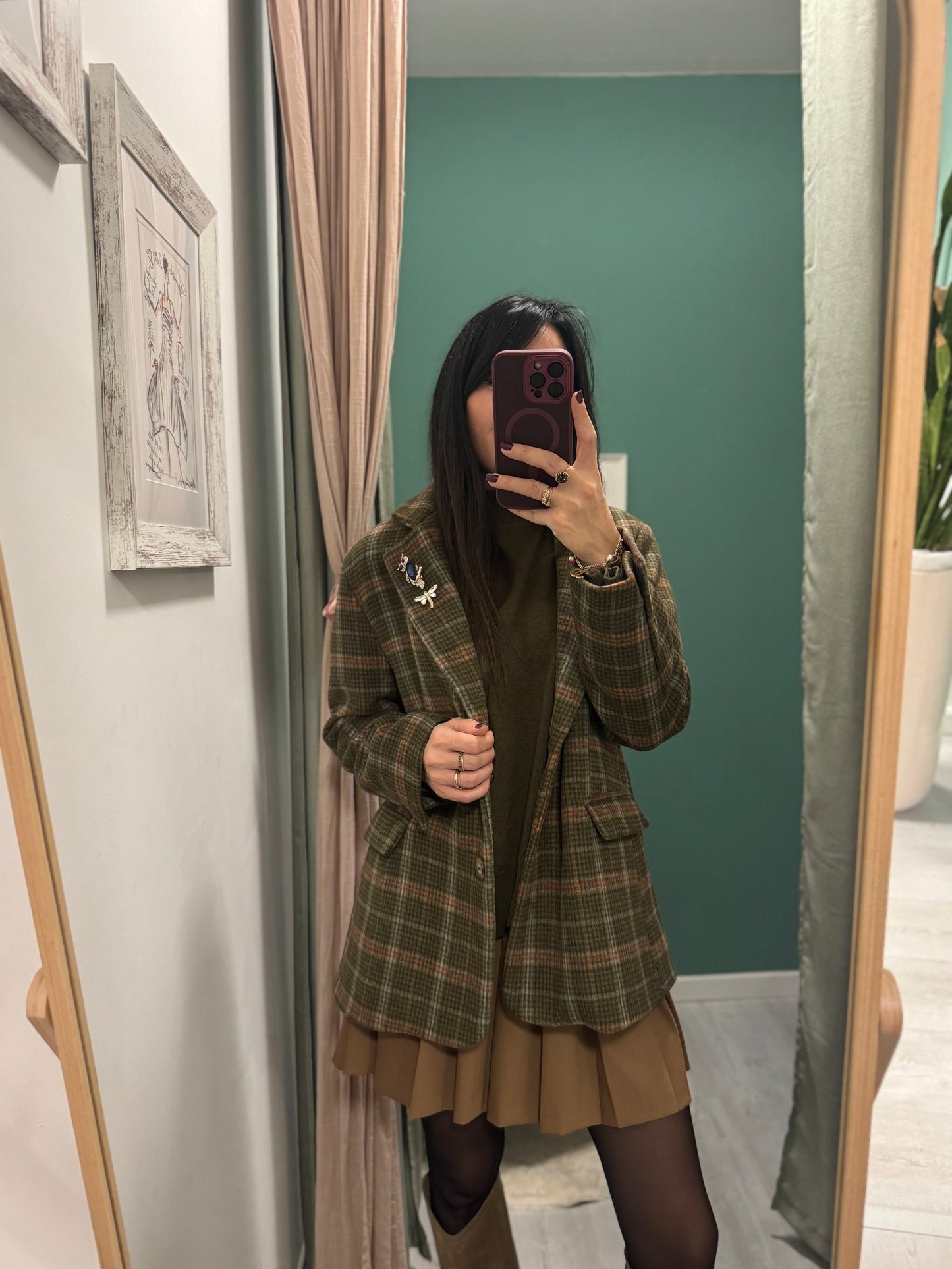 DIXIE - giacca over size con spille