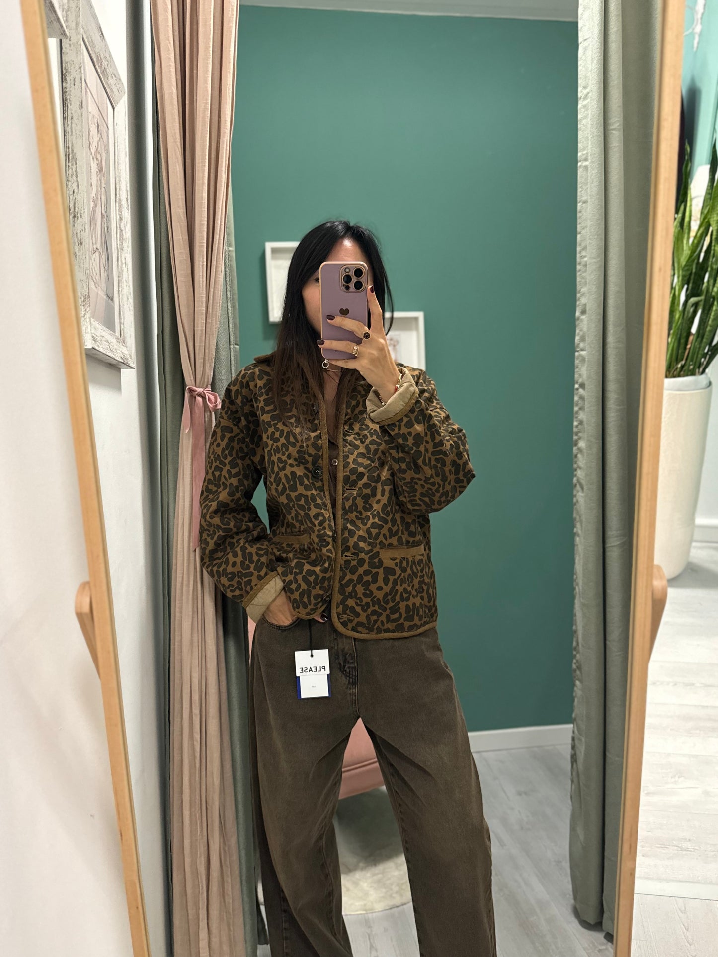 PLEASE - giacca bomberino maculato