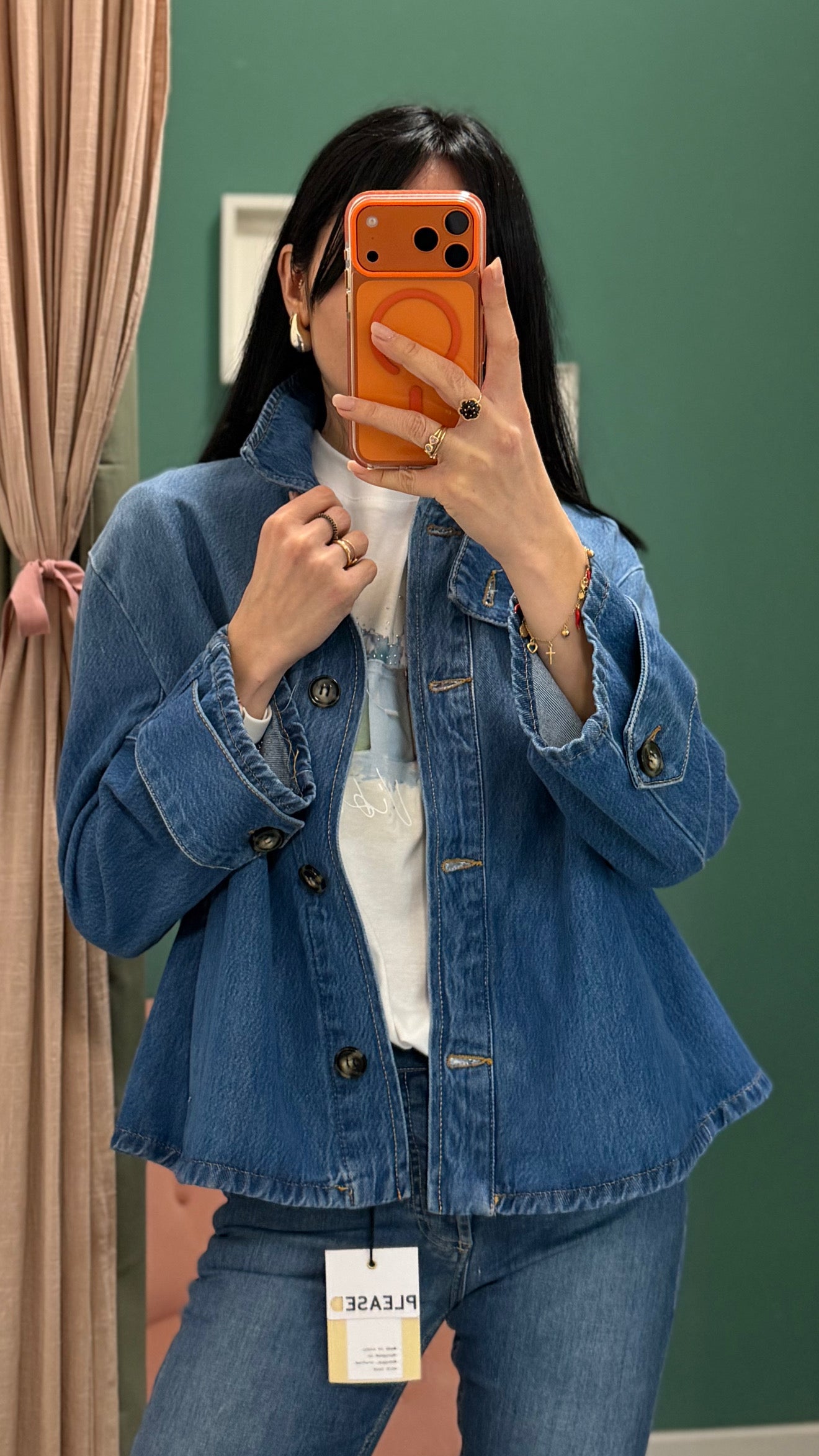 Please- trench in DENIM