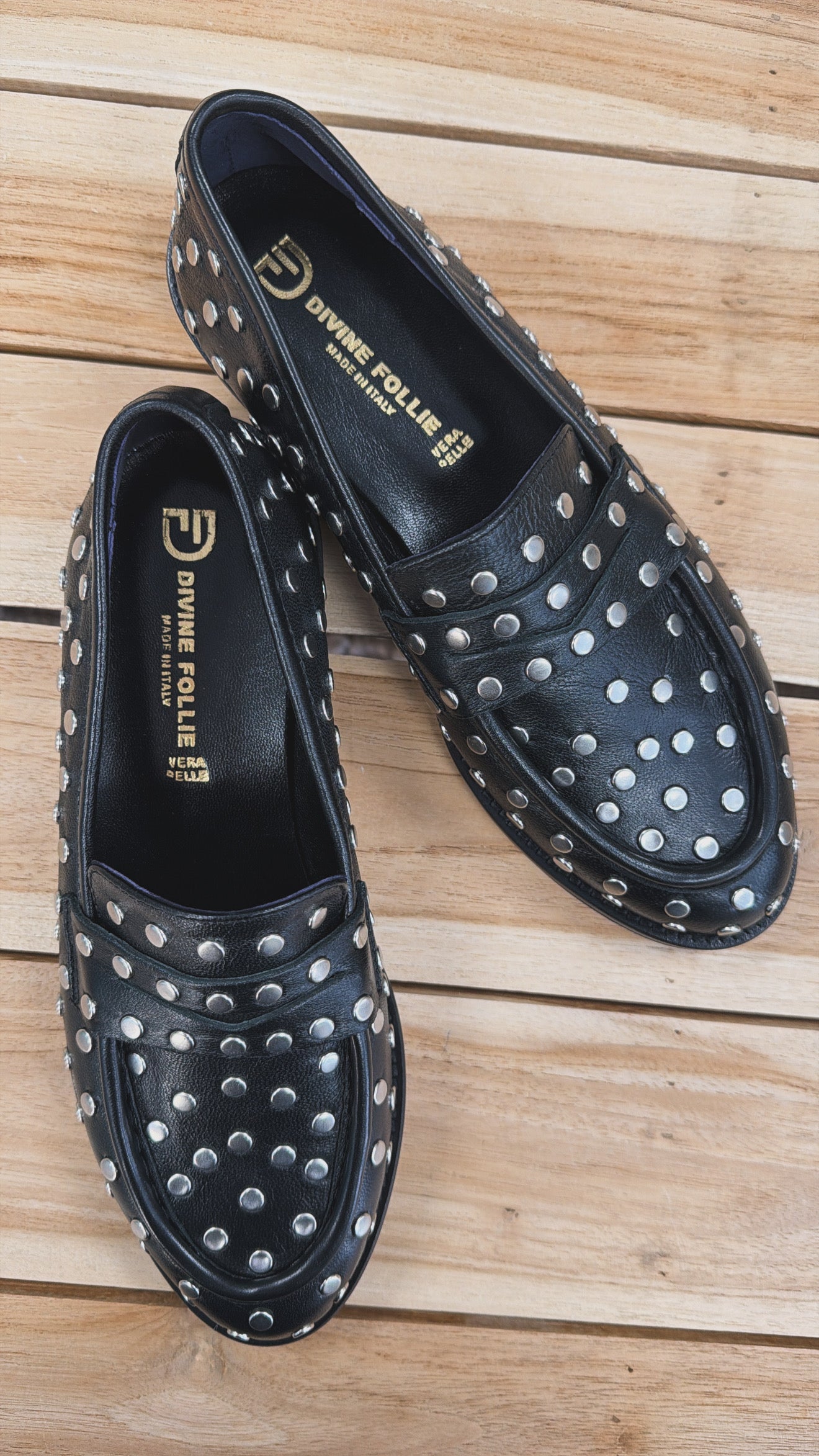 Divine follie - mocassino con borchie