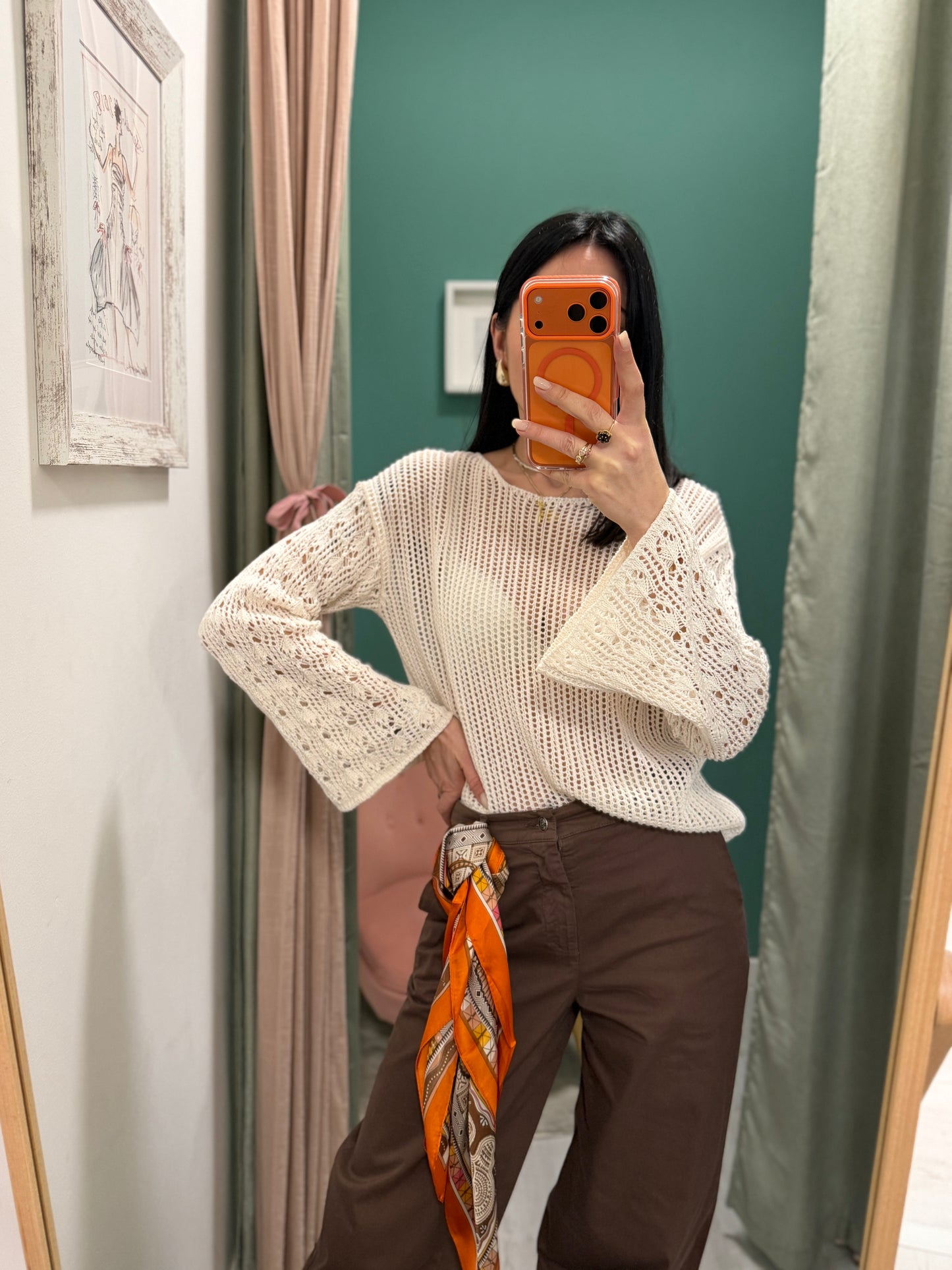 KONTATTO - Pantalone con foulard