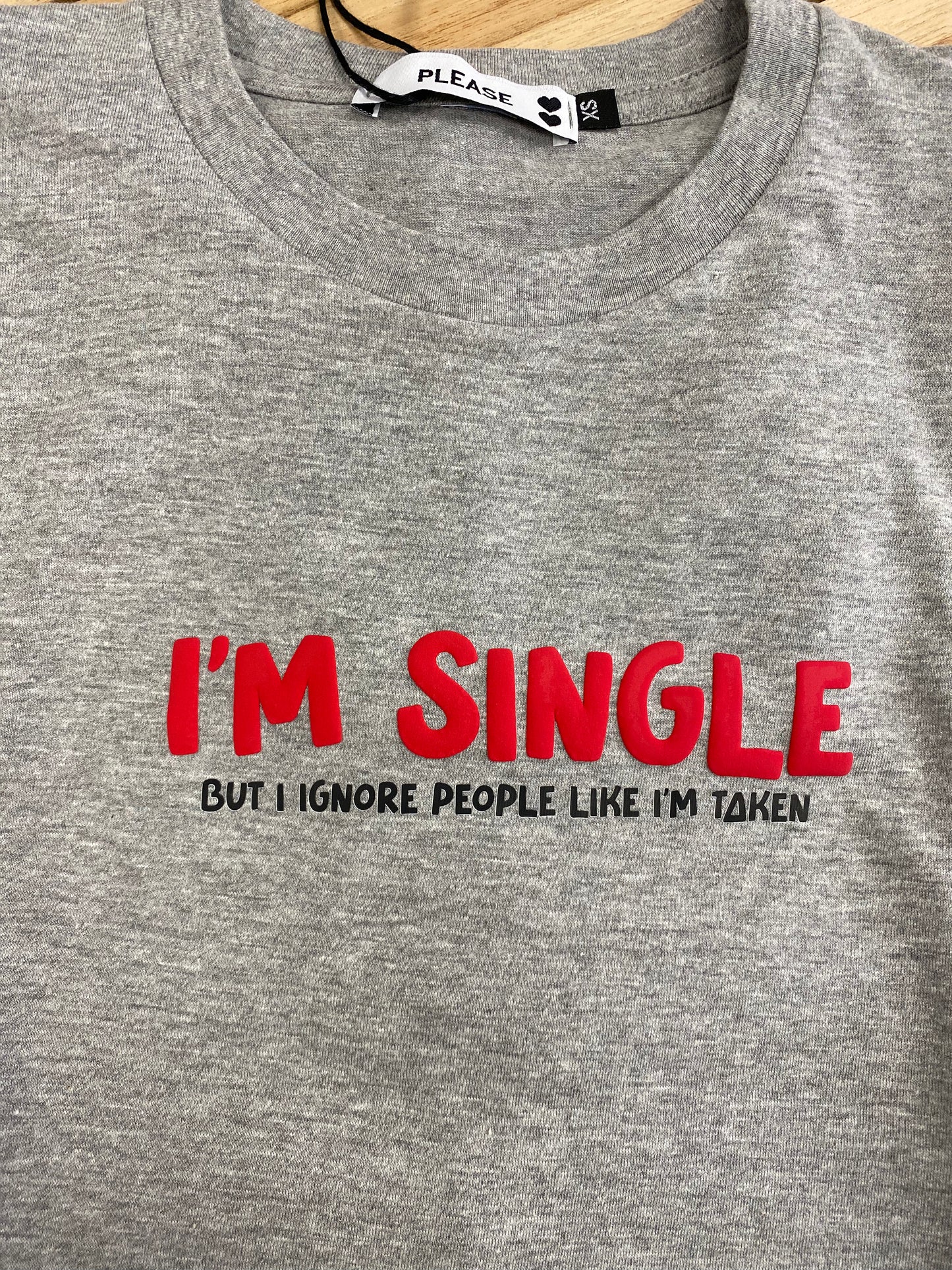 PLEASE - T-shirt con scritta