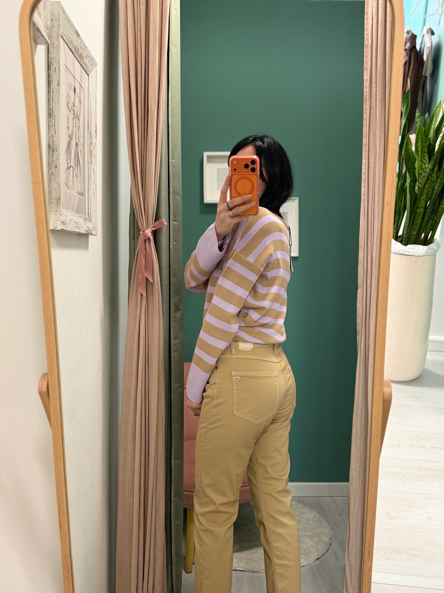 PLEASE - Pantalone in cotone taglio jeans