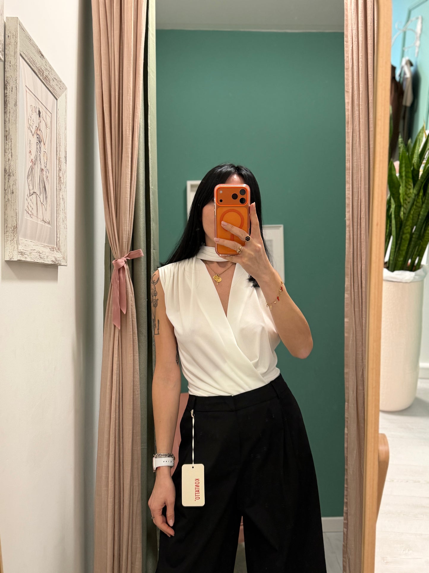 IMPERIAL - Blusa con scollo profondo