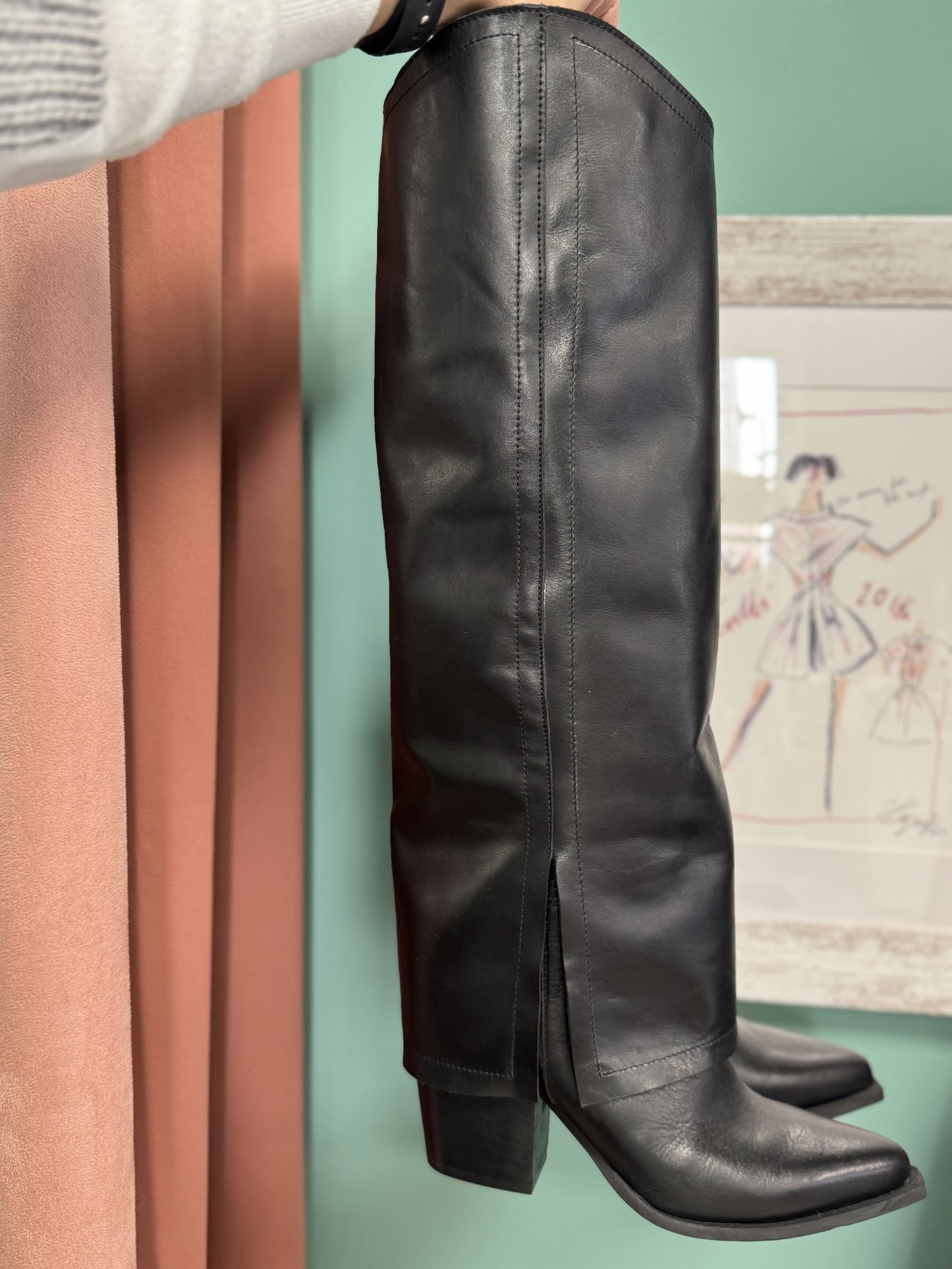 Divine Follie - Texano con gambale alto h tacco 8 cm