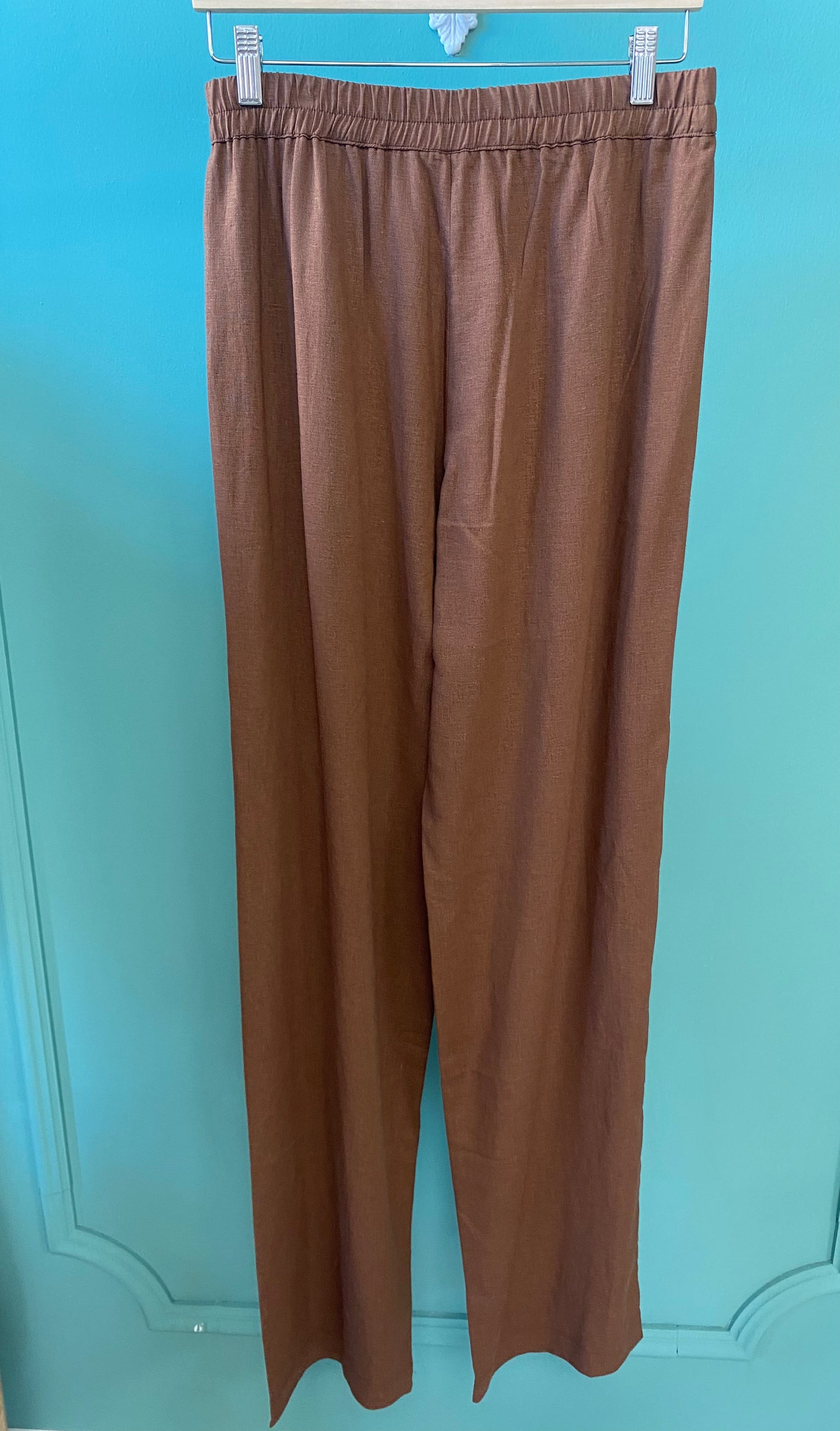 HINNOMINATE - Pantalone in lino con elastico in tre colori