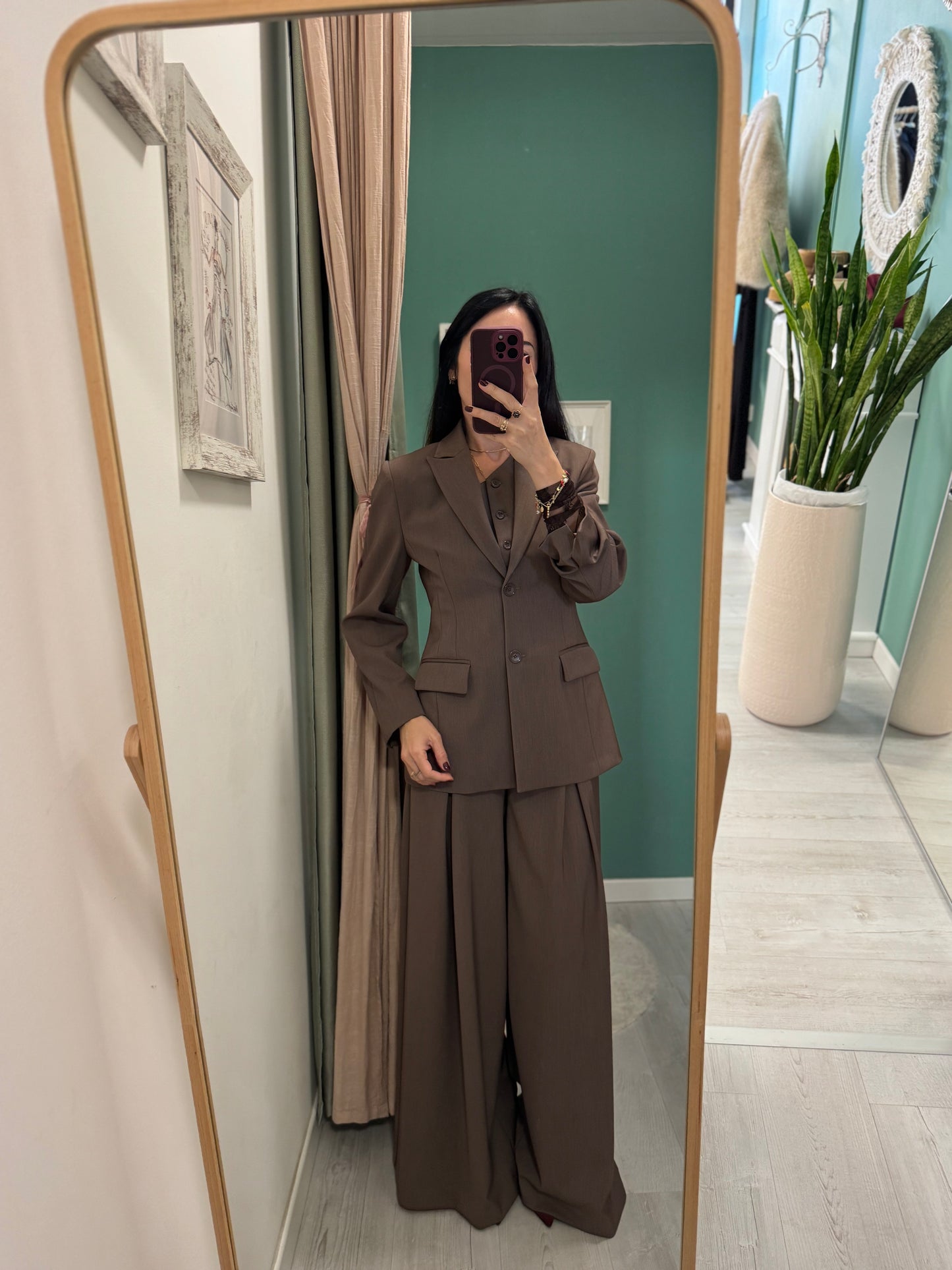 IMPERIAL - Pantalone a palazzo con cintura