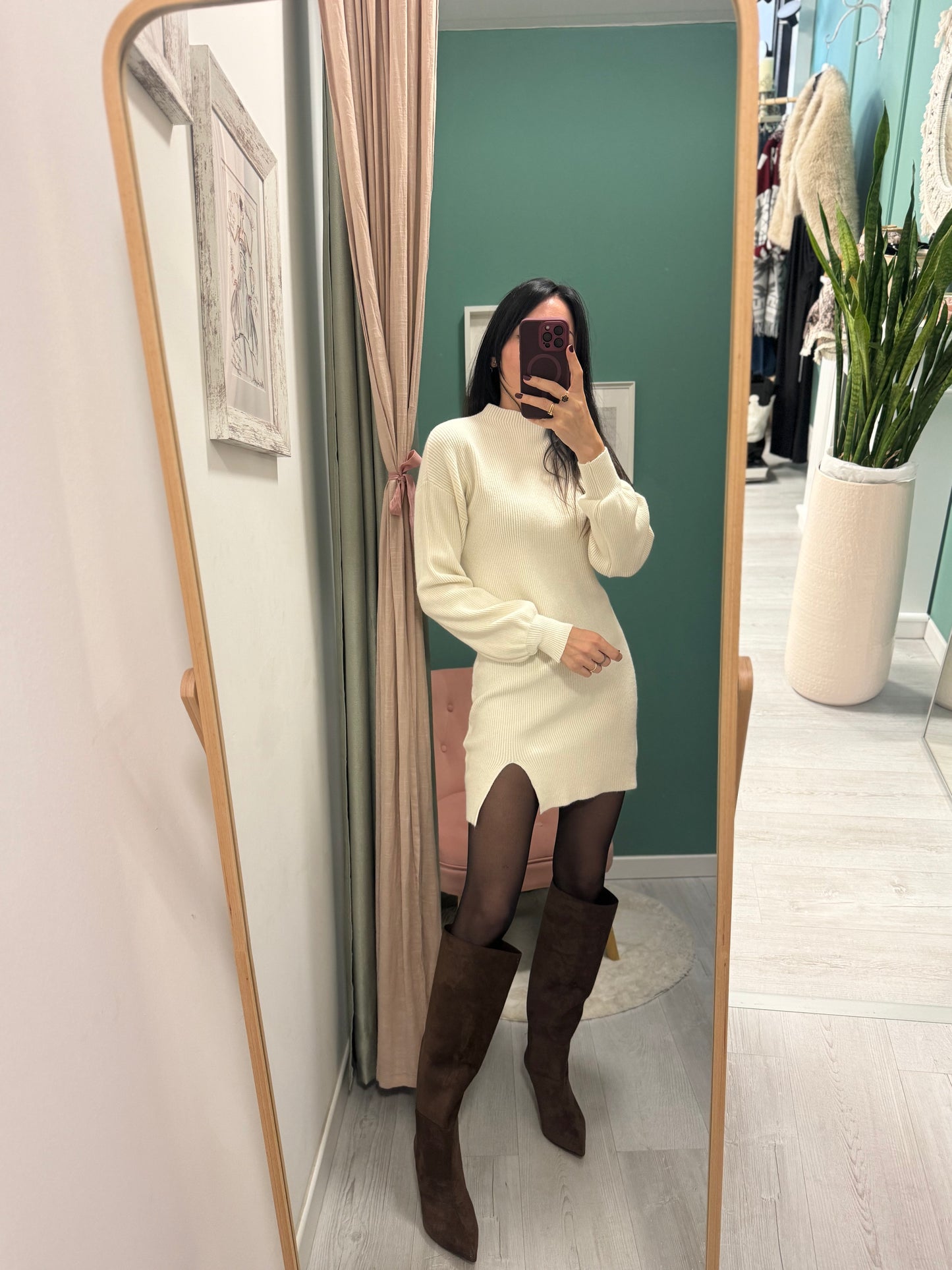 MIDDLEMIST'S - Abito a costine con spacchetto