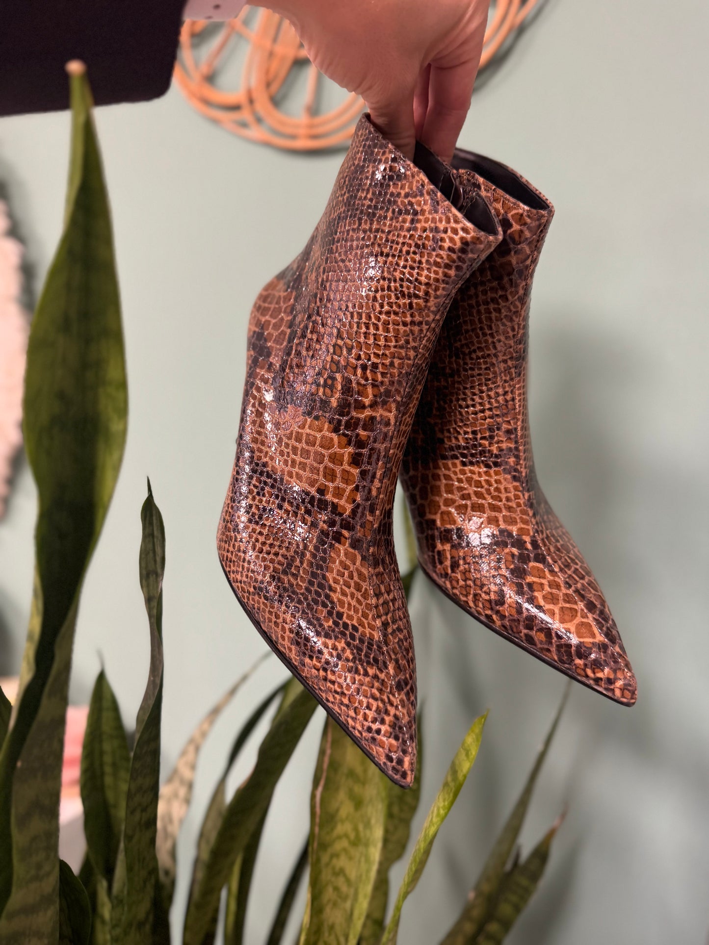 DIVINE FOLLIE - Tronchetto stampa pitone h. 75 mm