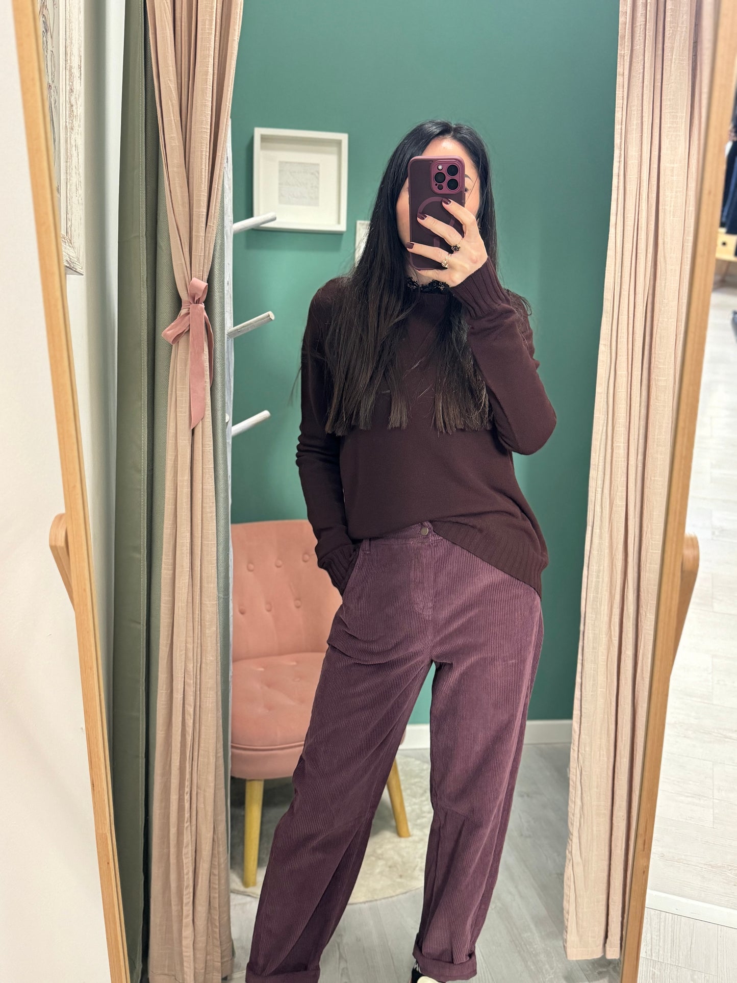 KONTATTO - Pantalone in velluto