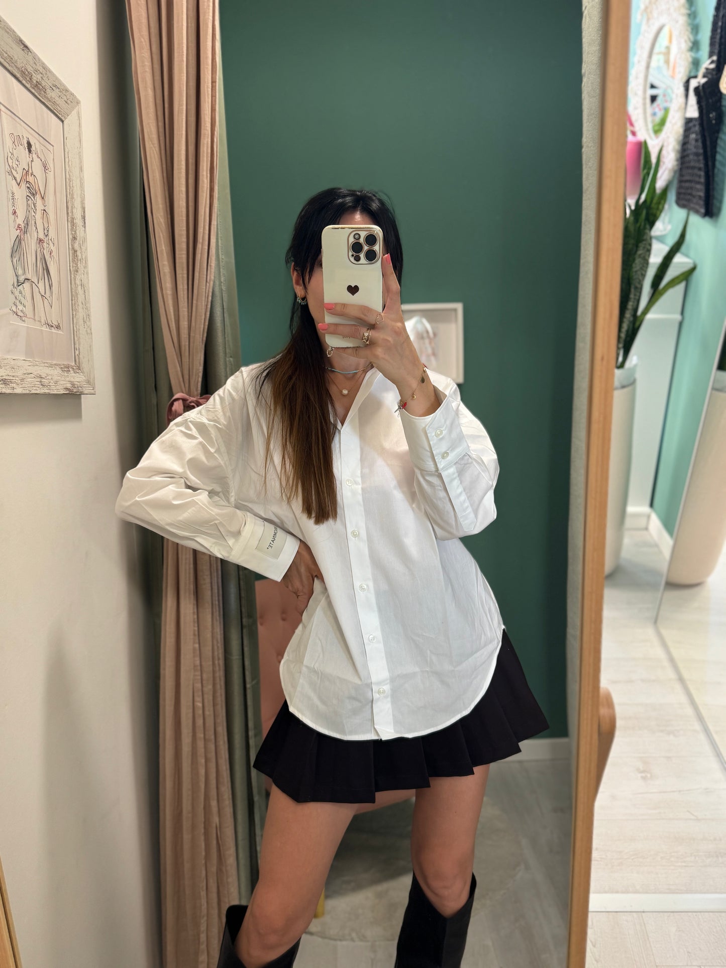 HINNOMINATE - Camicia basica in cotone