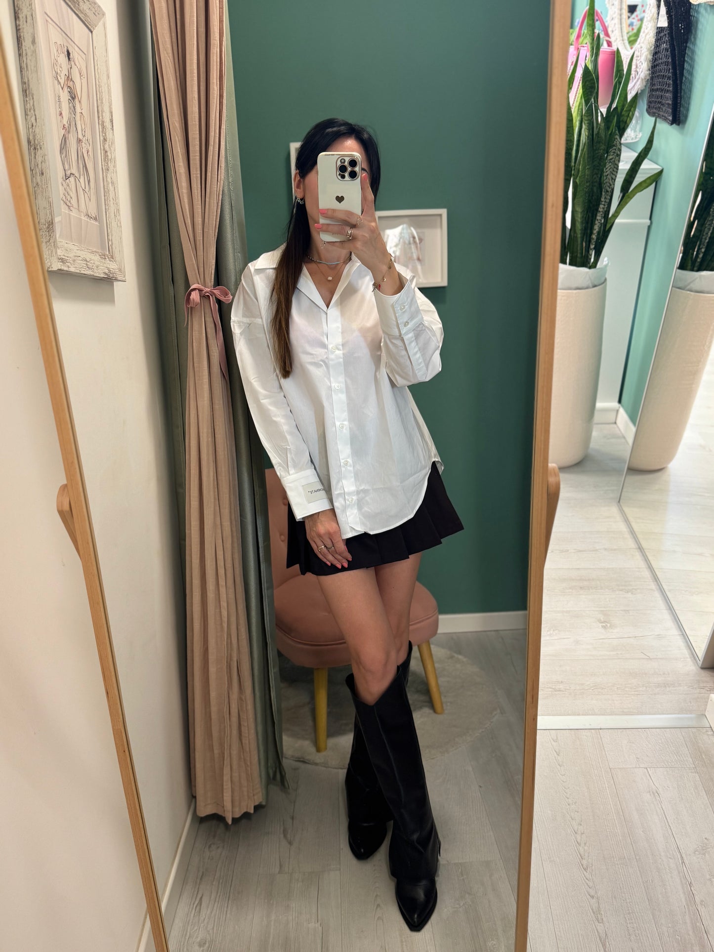HINNOMINATE - Camicia basica in cotone