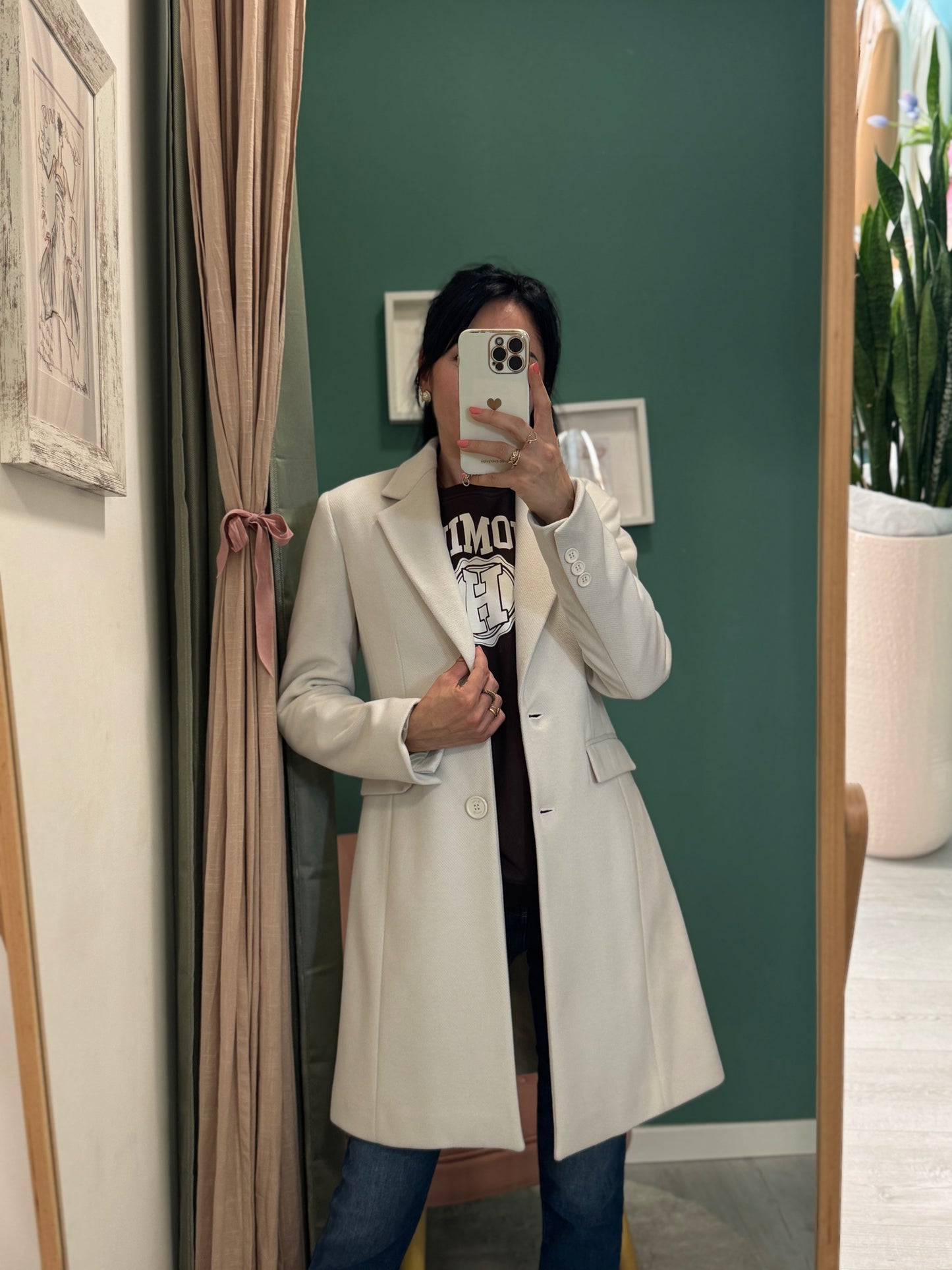 RELISH - Cappotto "Baron" corto monopetto