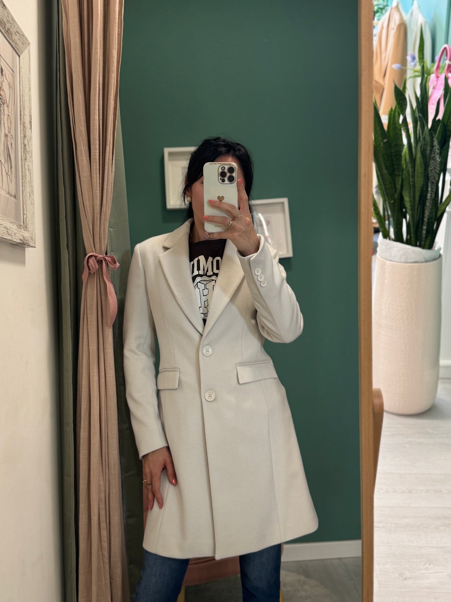 RELISH - Cappotto "Baron" corto monopetto