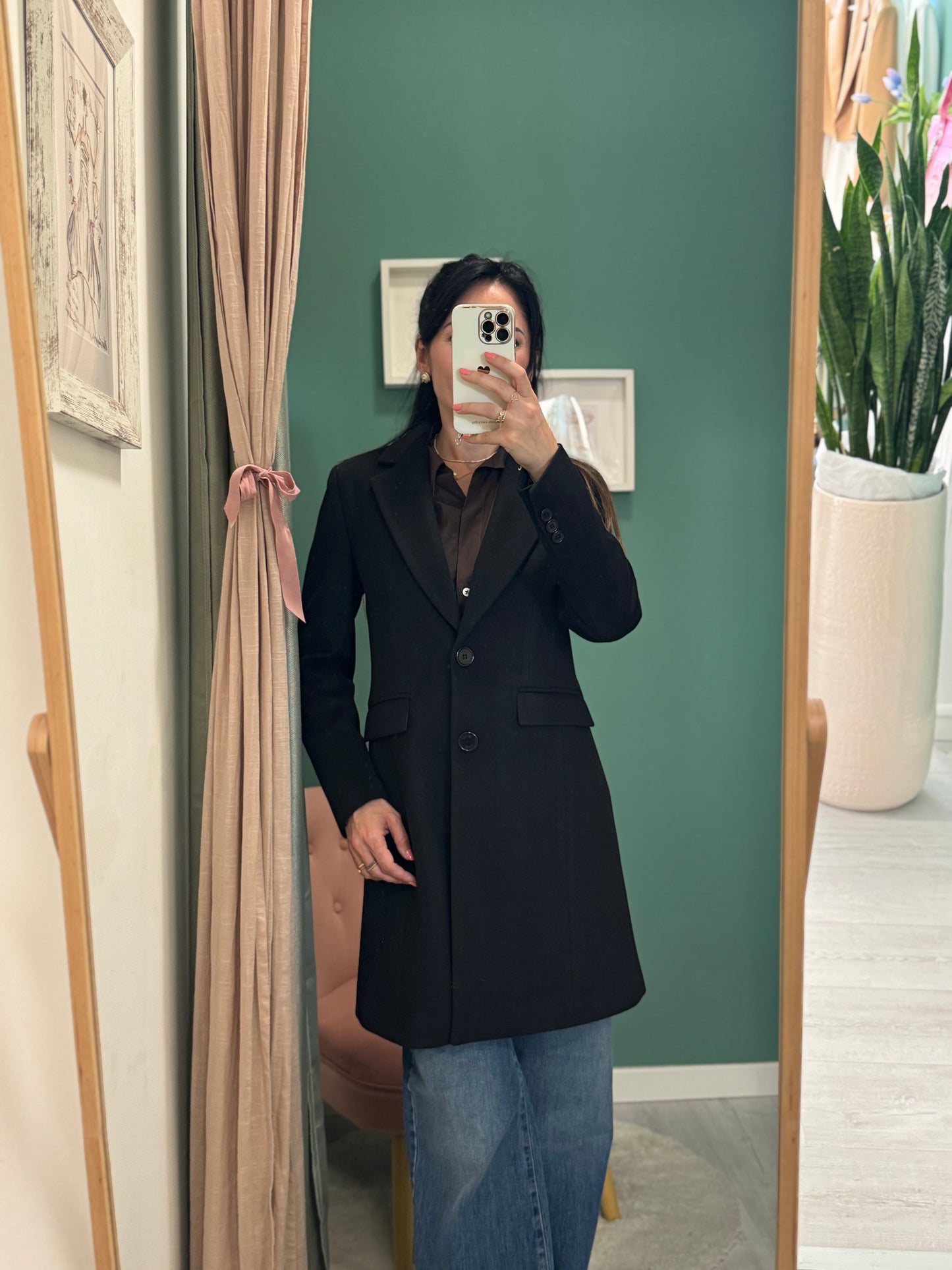 RELISH - Cappotto "Baron" corto monopetto