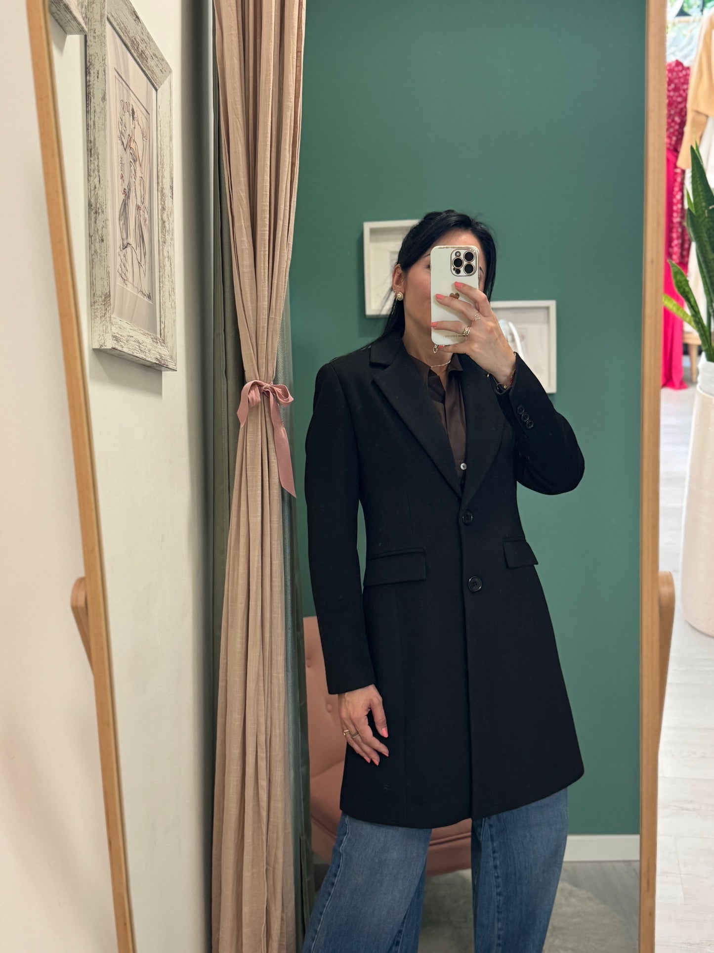 RELISH - Cappotto "Baron" corto monopetto