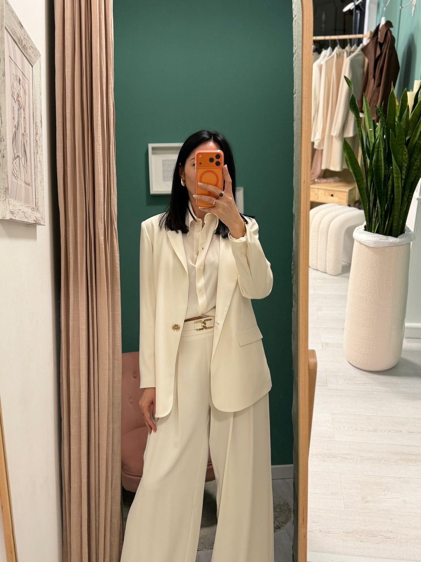 RELISH - Pantalone palazzo con dettaglio cintura