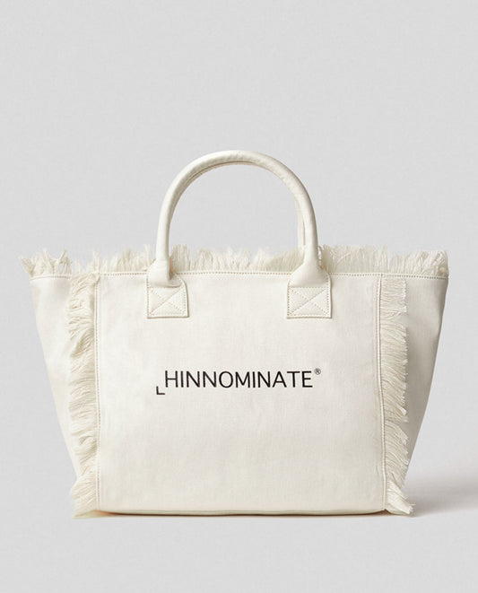 HINNOMINATE - Borsa in canvas grande con logo
