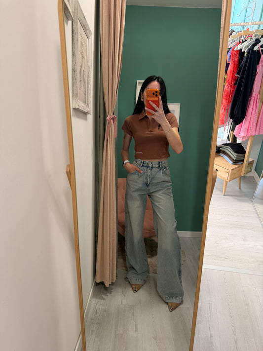 Kontatto - jeans bottoni fianco
