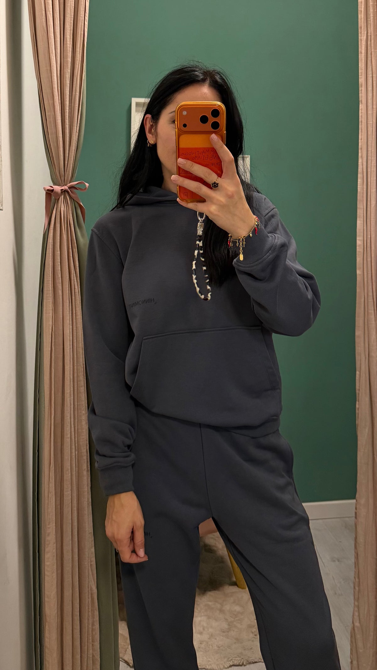Hinnominate - pantalone in felpa garzata con elastico in fondo