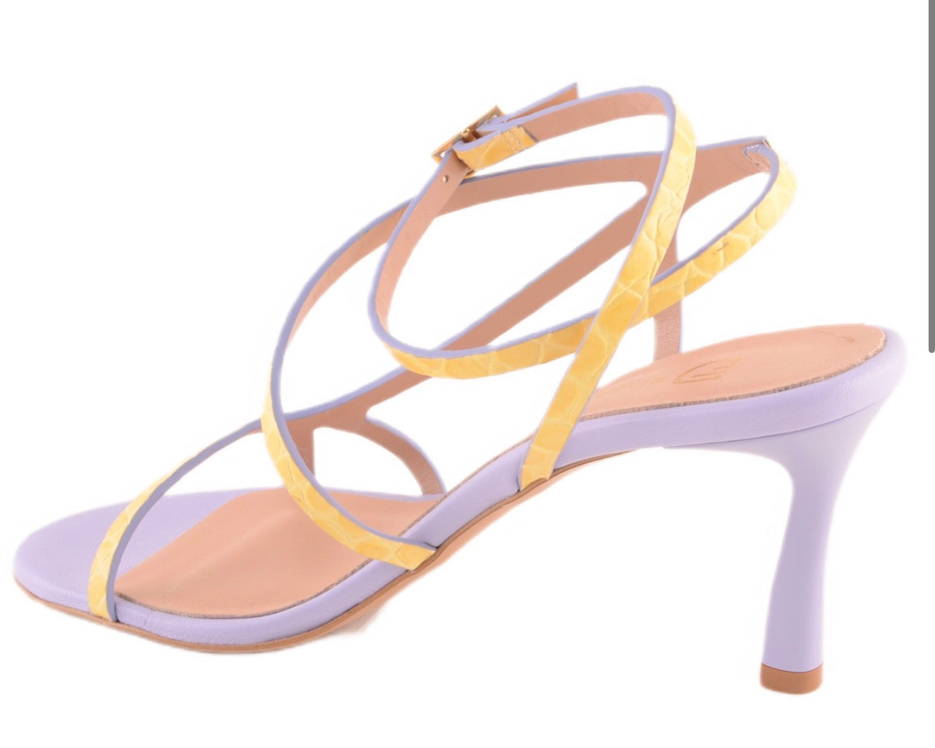 Divine Follie - sandalo in pelle stampa cocco