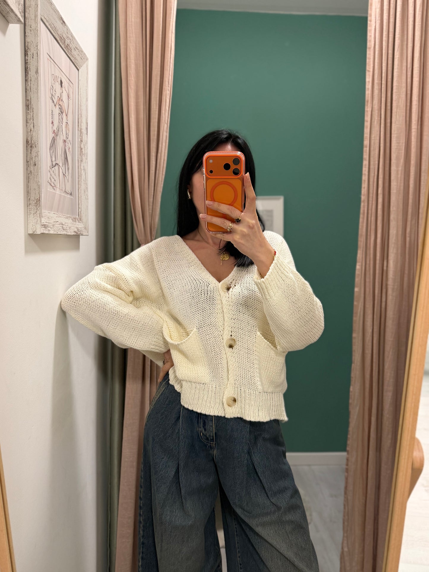 Susy mix - cardigan over con tasche