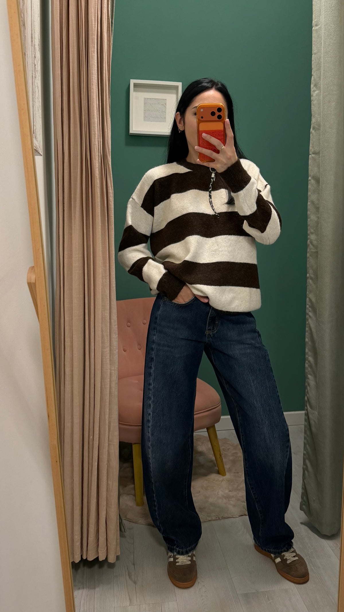 Susy mix - maglione over a righe tg unica