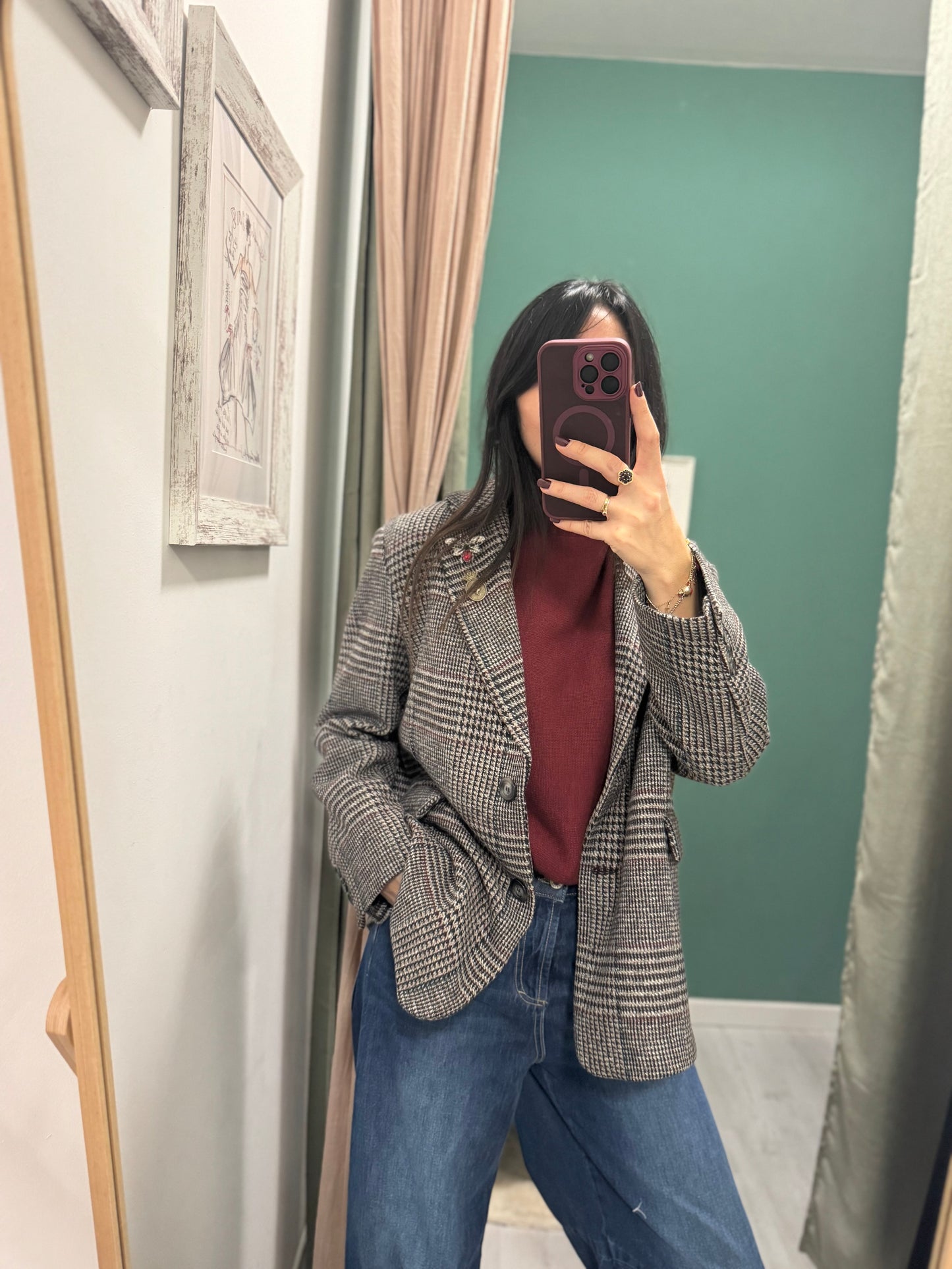 DIXIE - giacca over size con spille