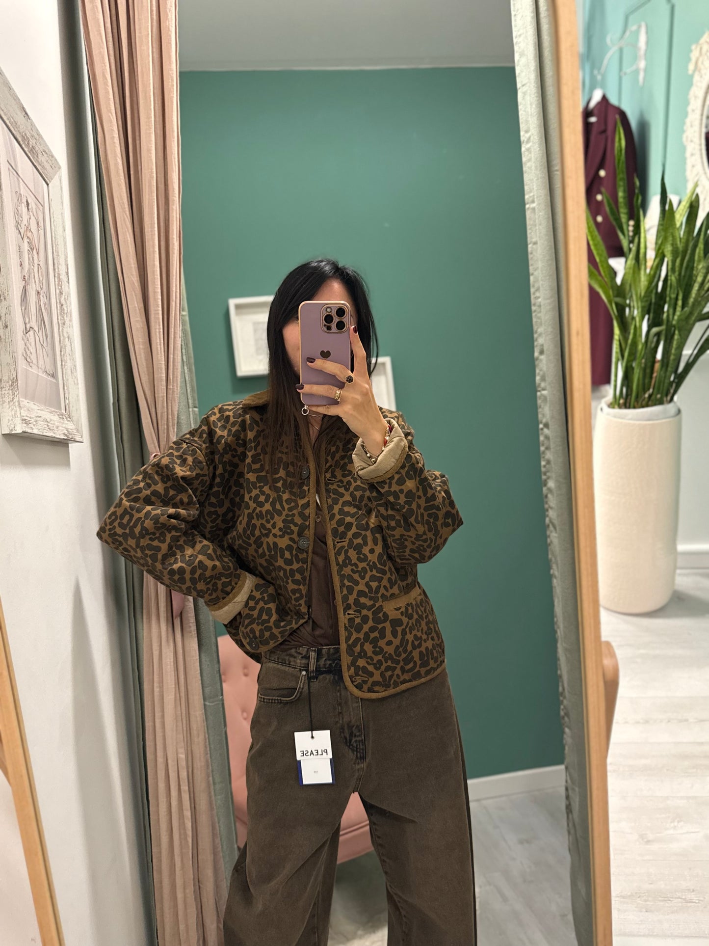 PLEASE - giacca bomberino maculato