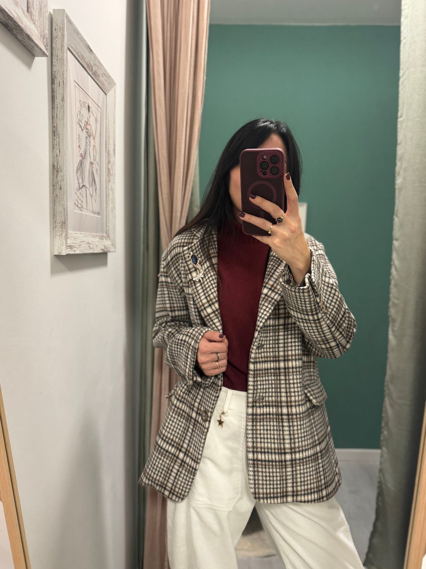 DIXIE - giacca over size con spille