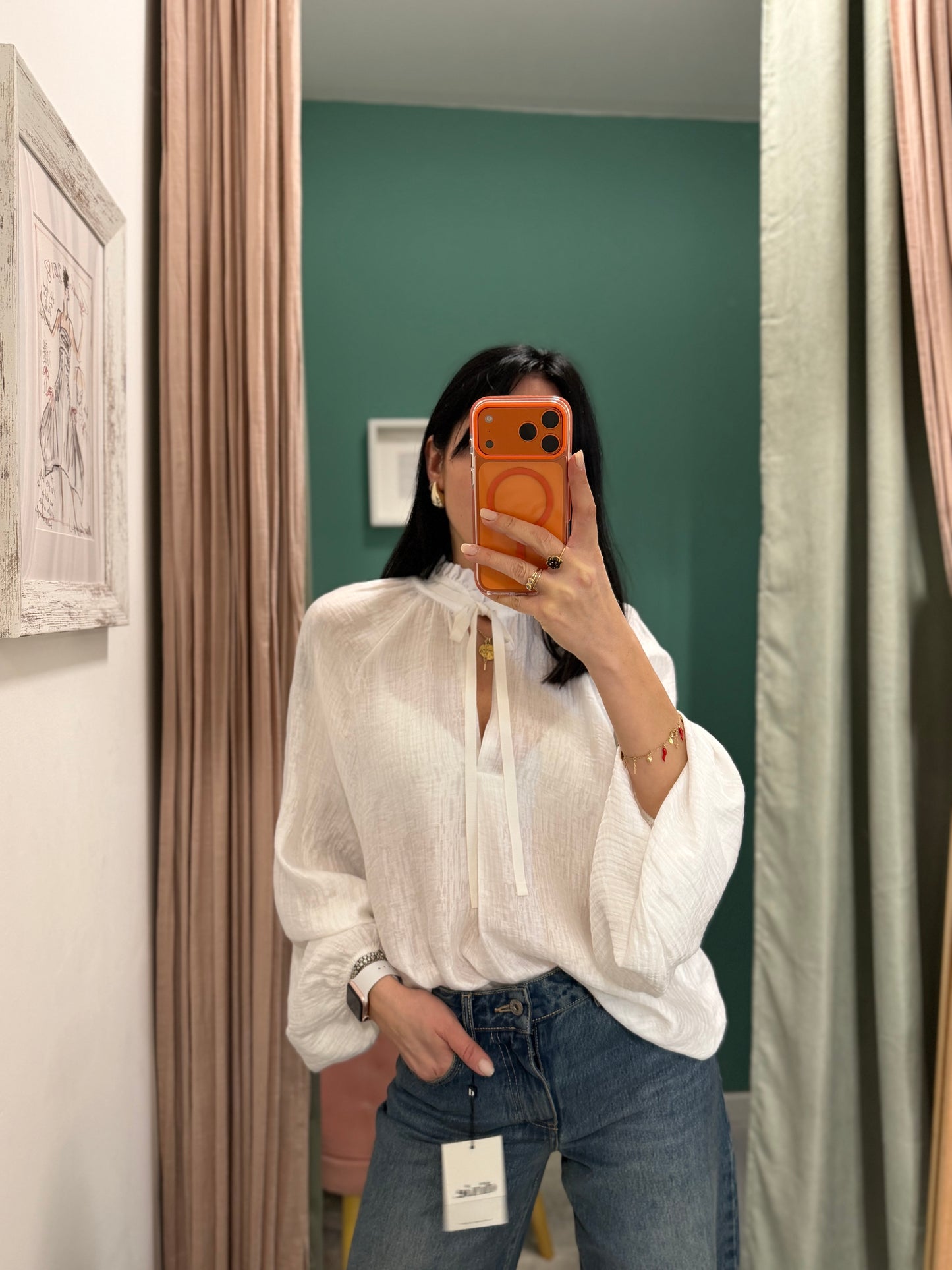 Dixie - blusa over con dettaglio fiocco