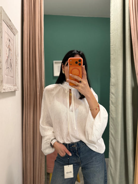 Dixie - blusa over con dettaglio fiocco
