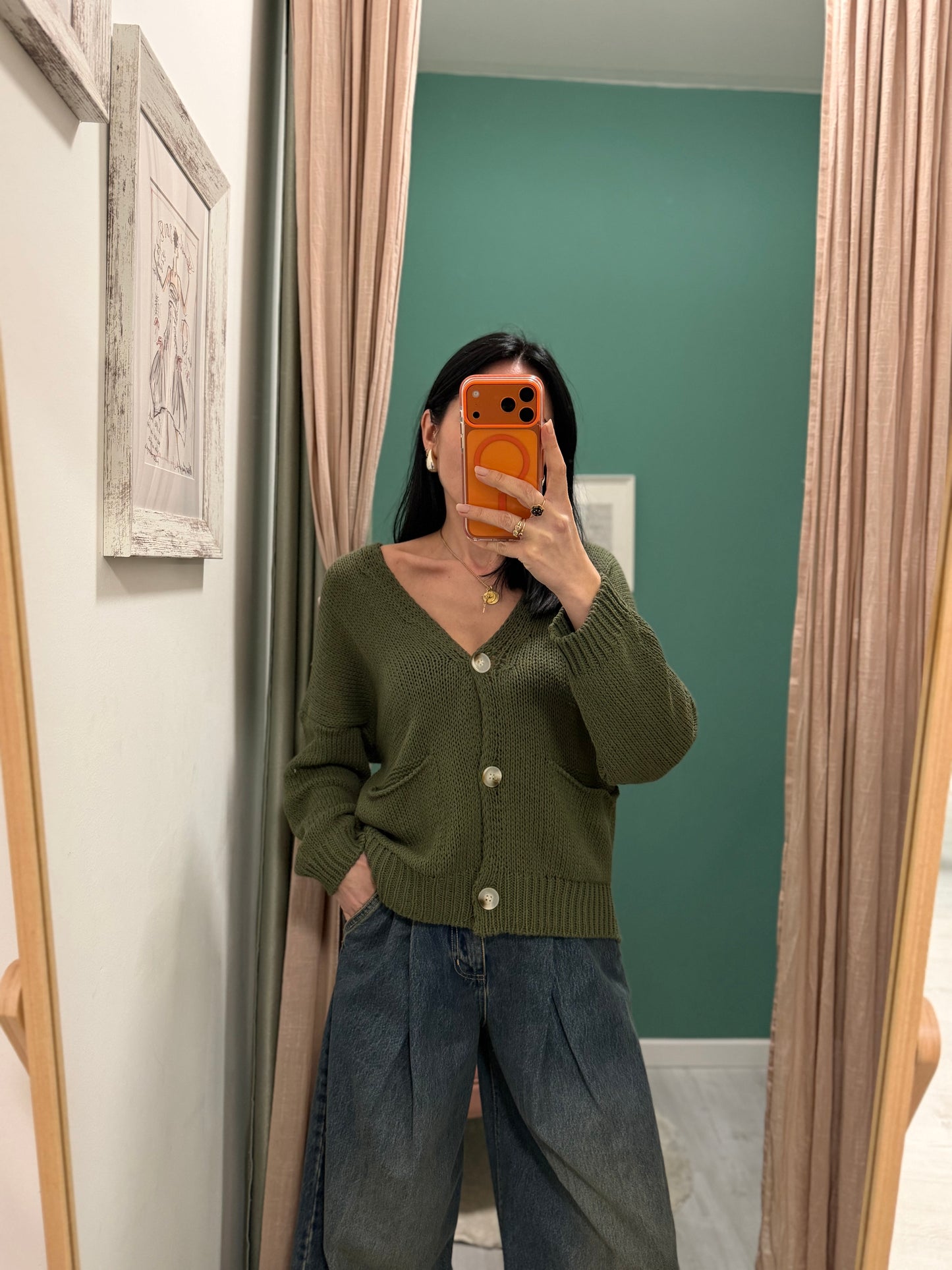 Susy mix - cardigan over con tasche
