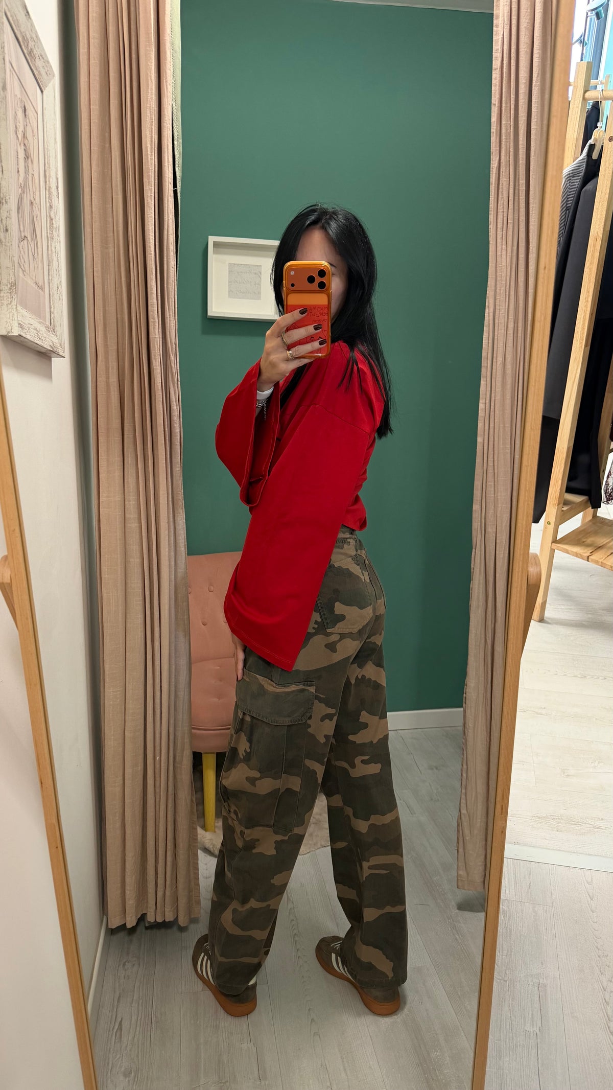 Dixie - pantalone militare con tasconi laterale