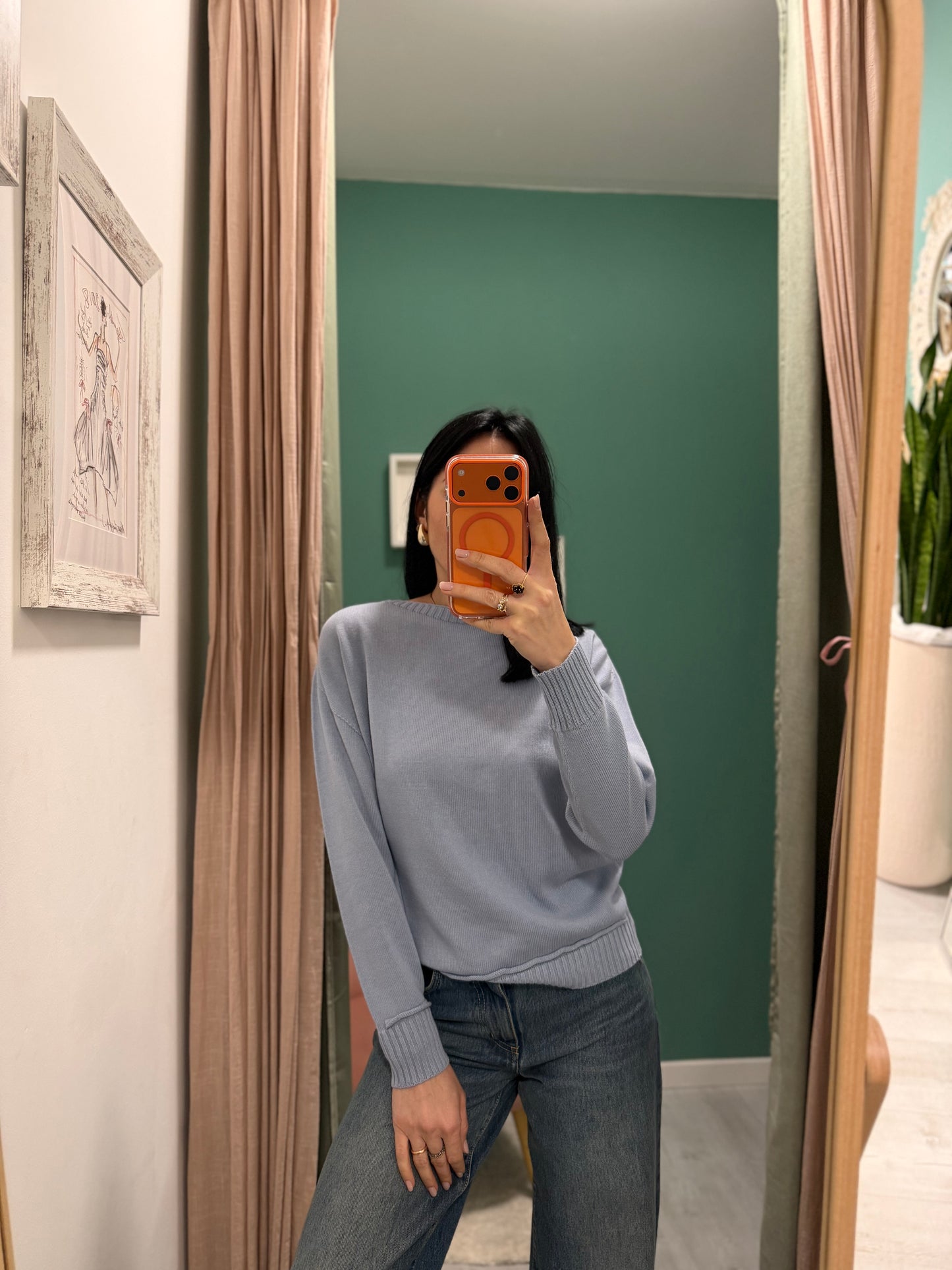 Susy mix - maglia con scollo a barca