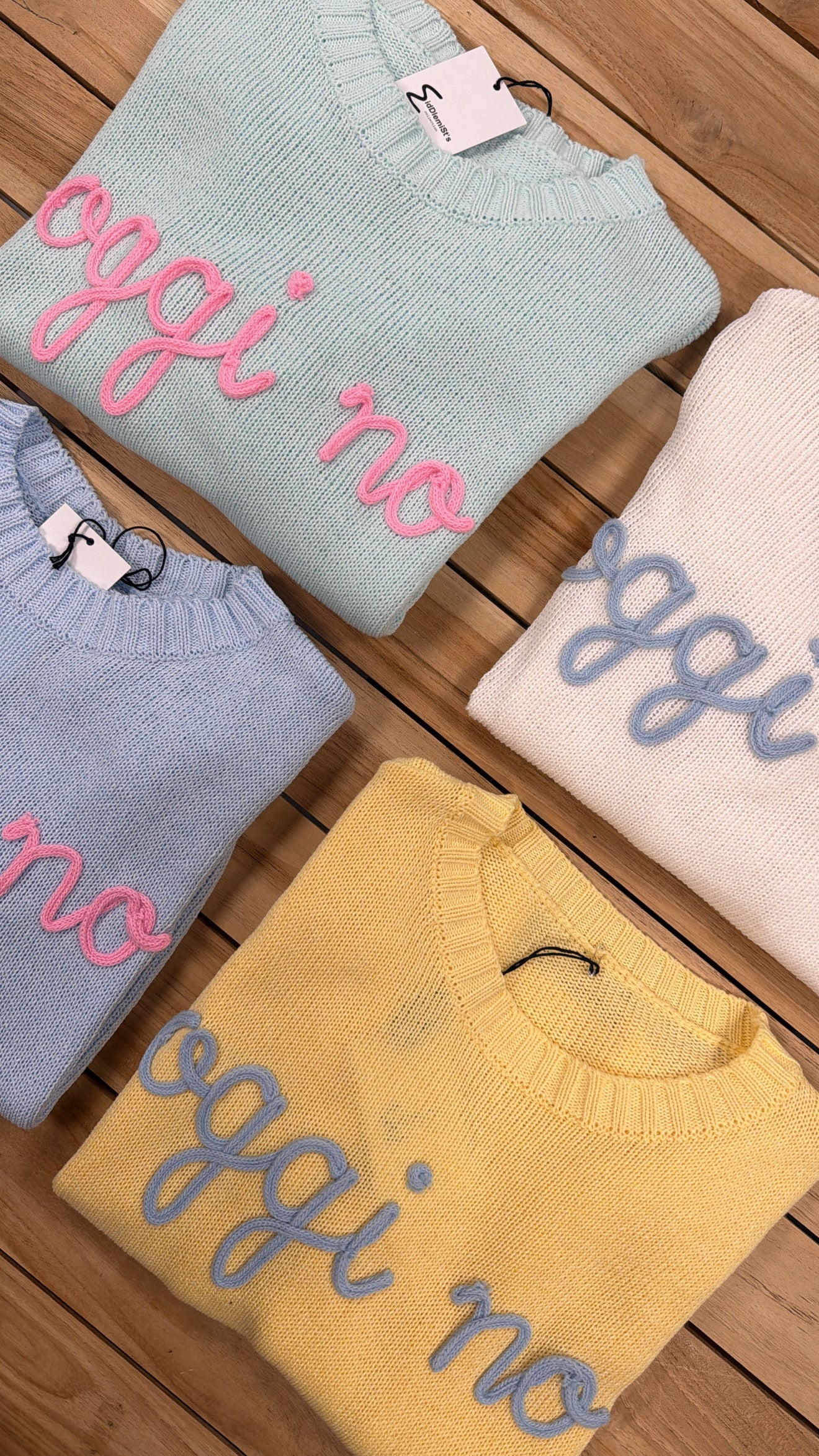 Middlemist - maglia in cotone con scritta “oggi no” tg unica