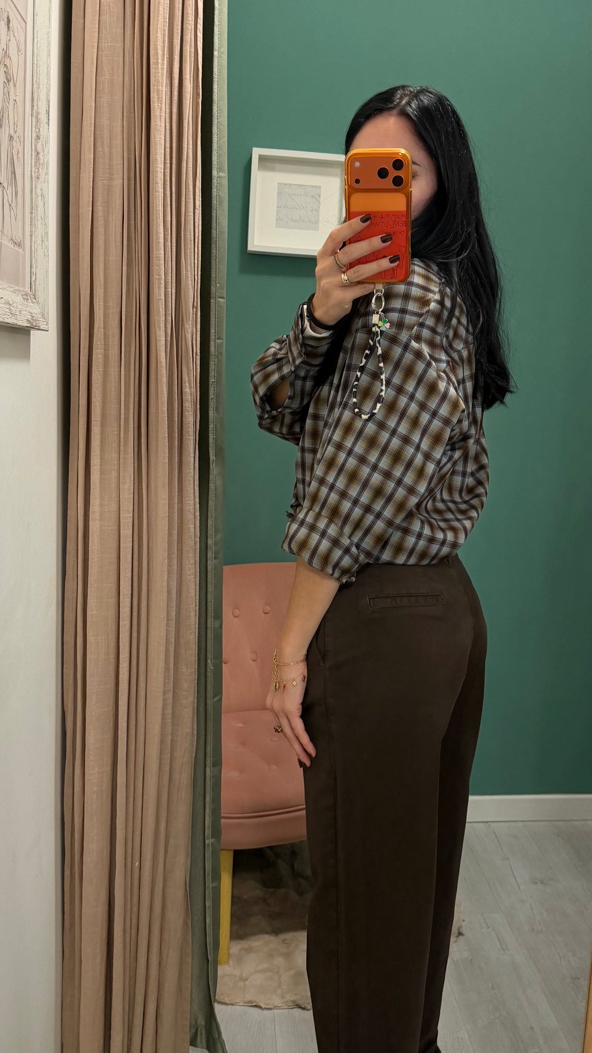 Dixie - pantalone in caldo cotone con cintura col moro