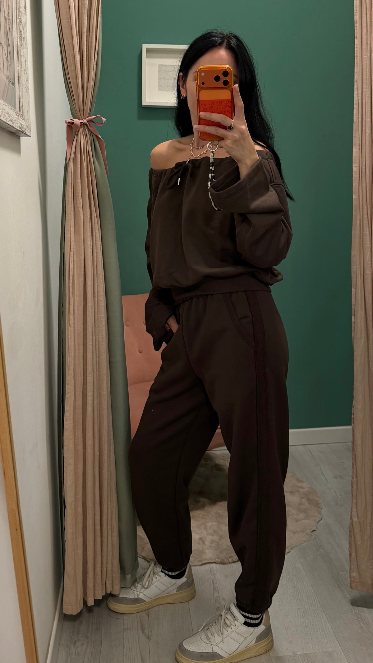 Hinnominate - pantalone in felpa garzata con elastichino in fondo