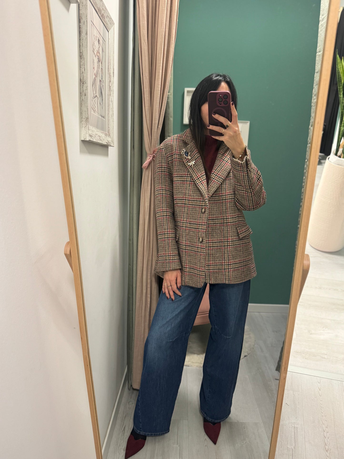 DIXIE - giacca over size con spille