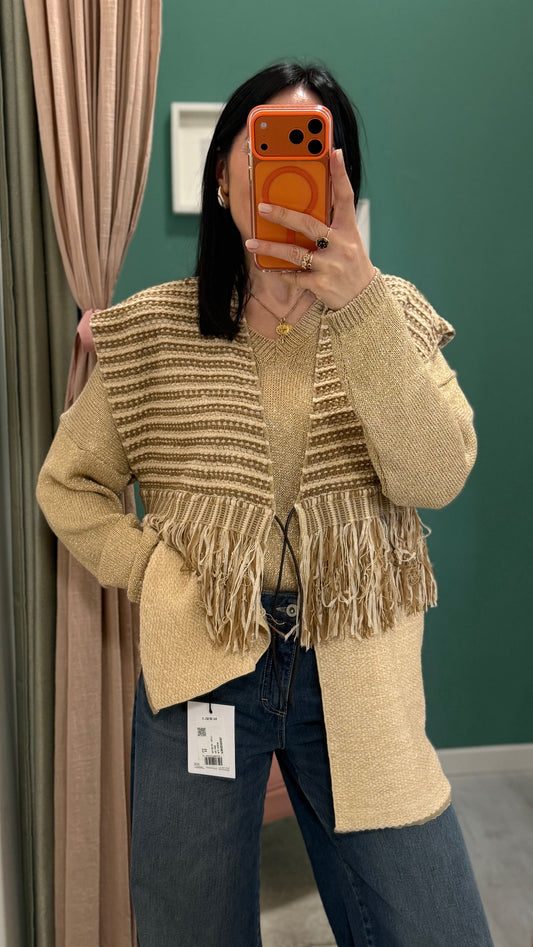Kontatto - gilet con frange