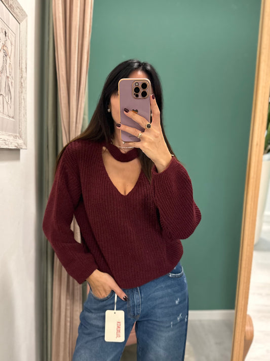 Susy mix - Pull scollo a V tg unica