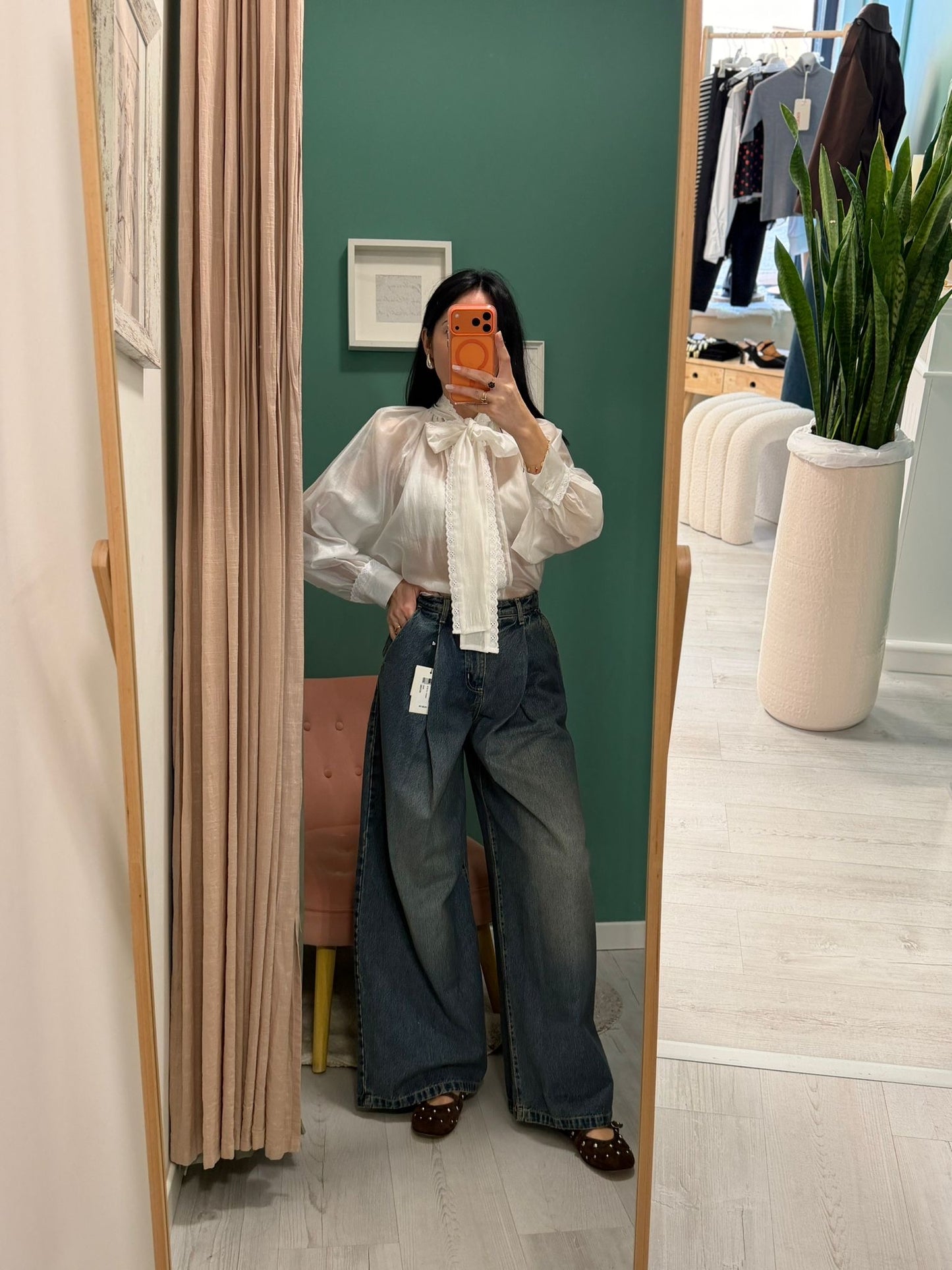 DIXIE - Camicia con fiocco